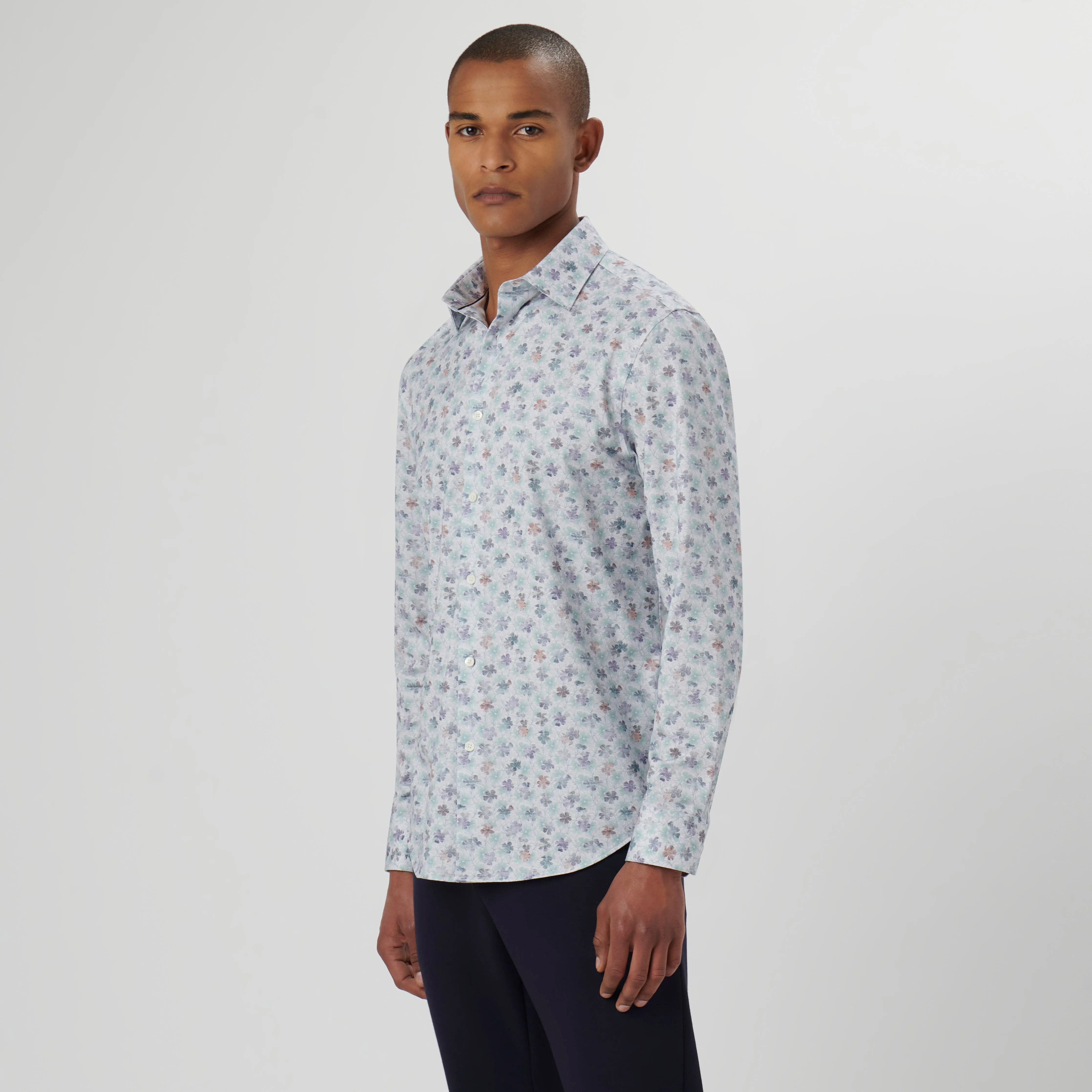 James Floral OoohCotton Shirt sold by Bugatchi product image thumbnail 3