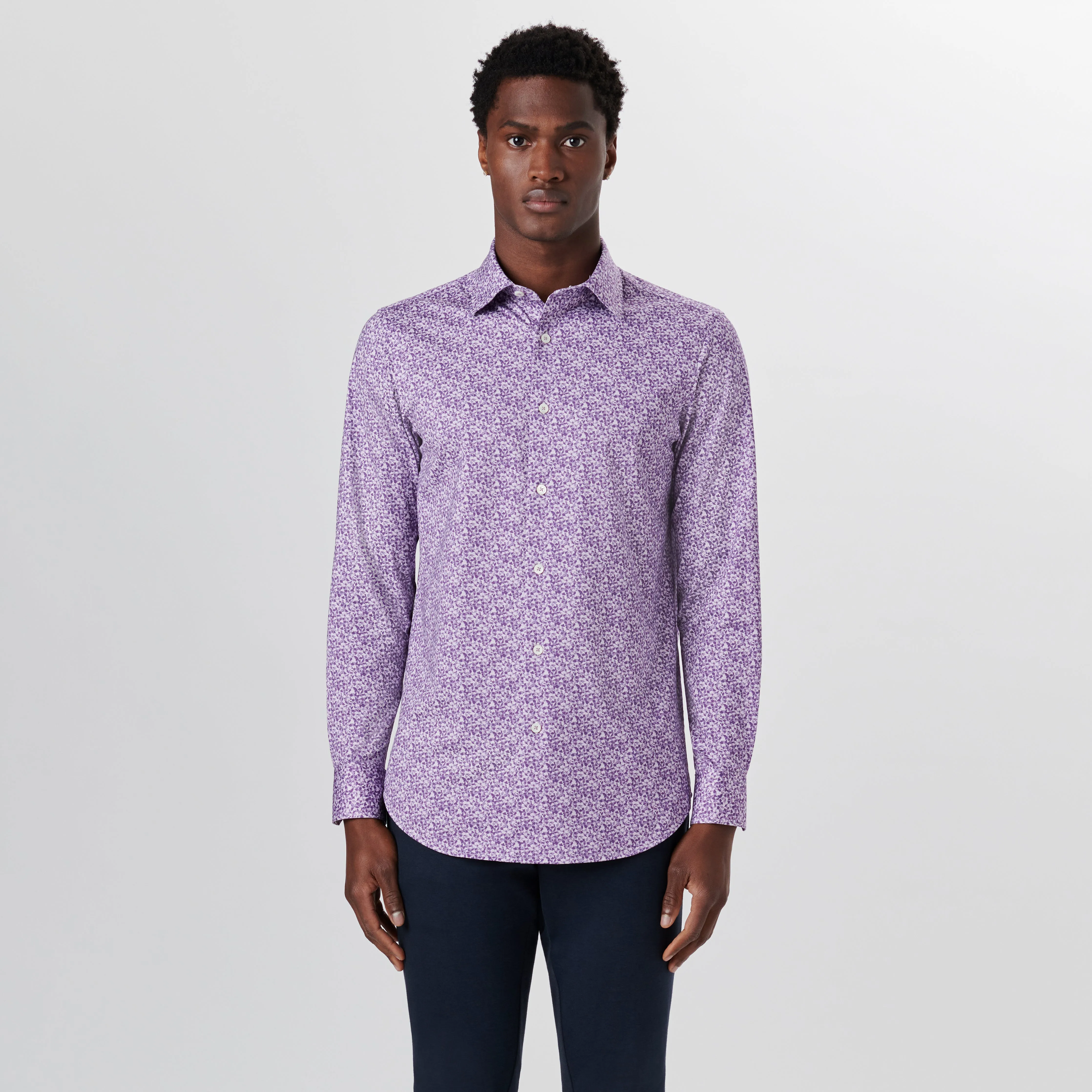 JAMES Floral Print OoohCotton Shirt sold by Bugatchi product image thumbnail 2