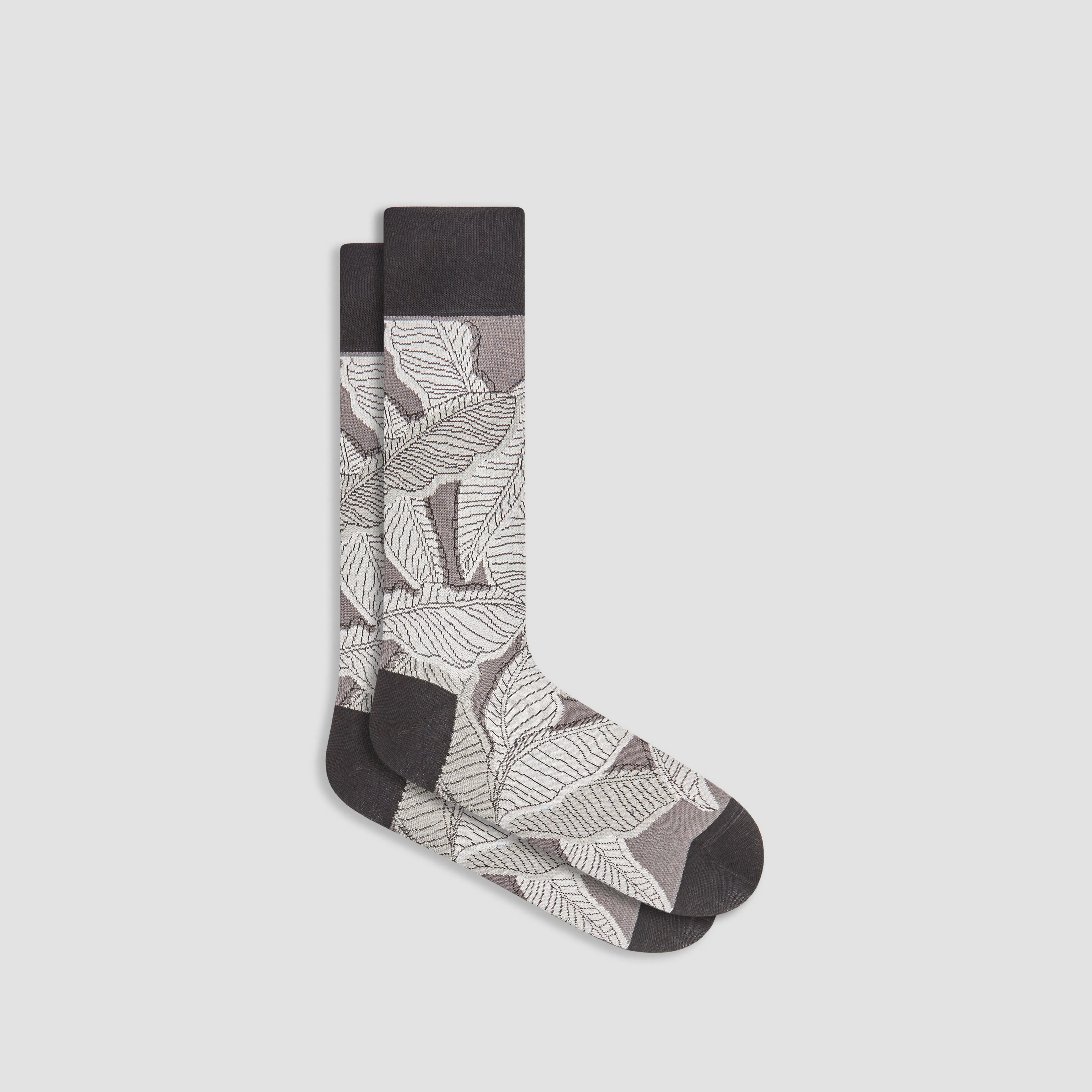 Leaves Mid-Calf Socks sold by Bugatchi