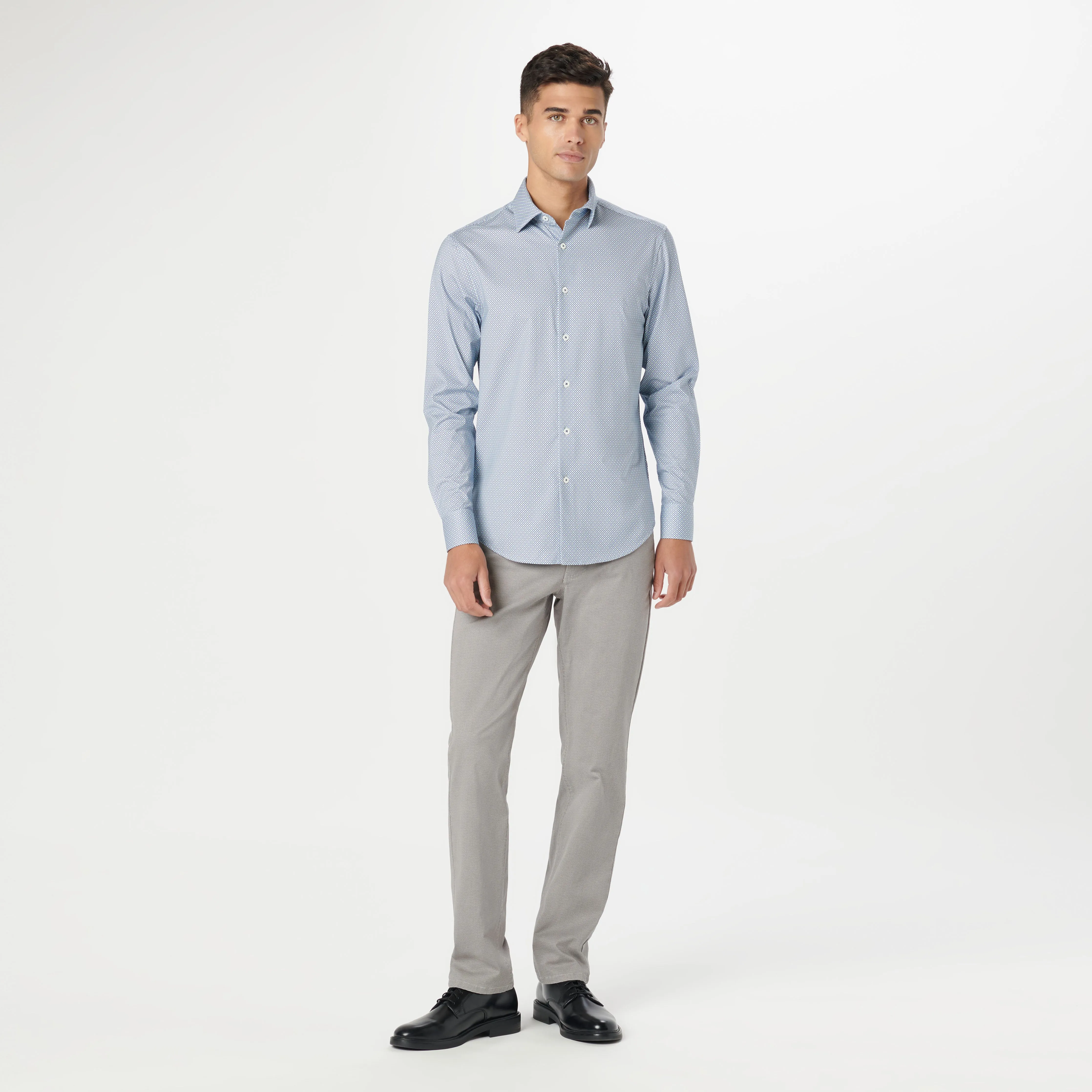 James Geometric OoohCotton Shirt sold by Bugatchi product image thumbnail 5