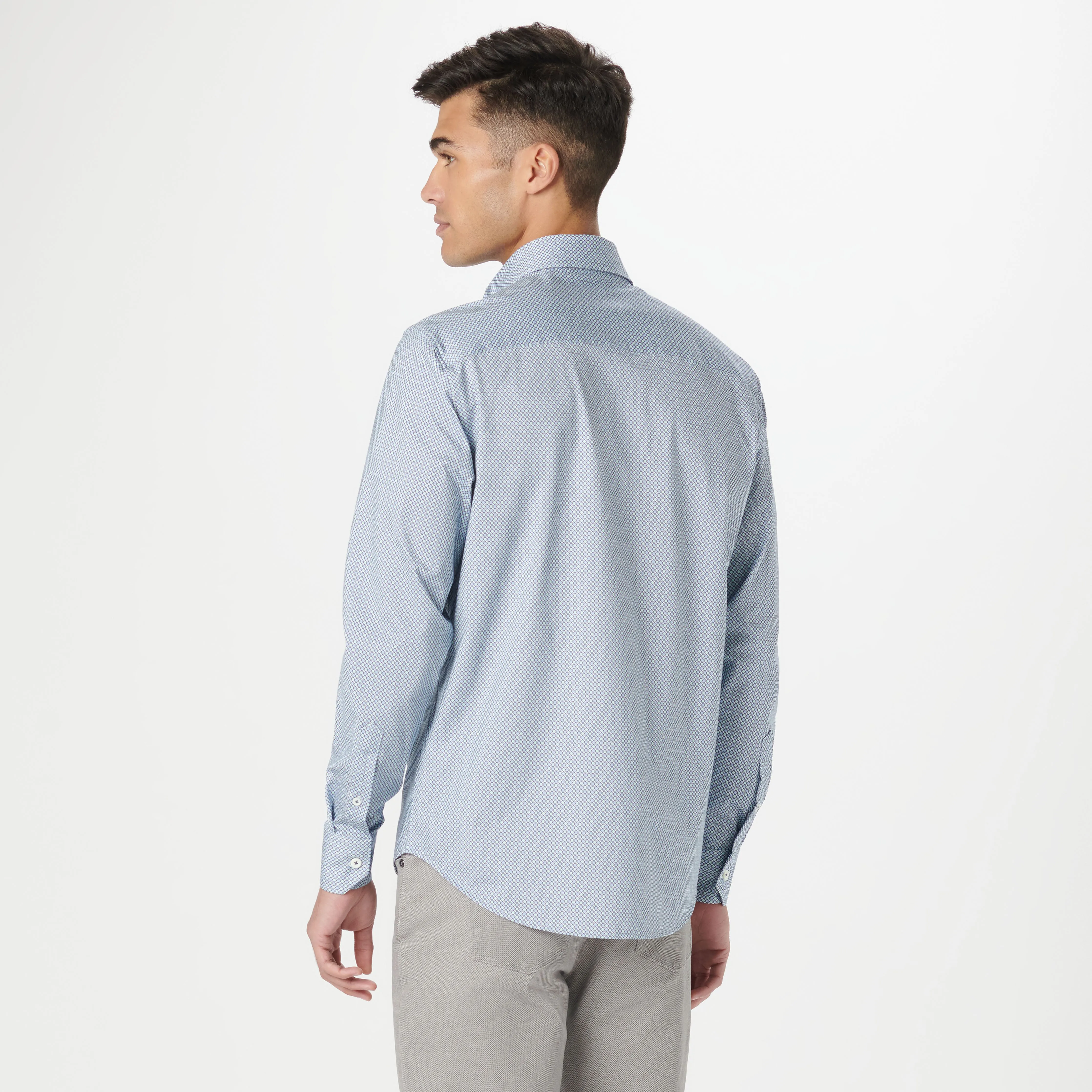 James Geometric OoohCotton Shirt sold by Bugatchi product image thumbnail 4