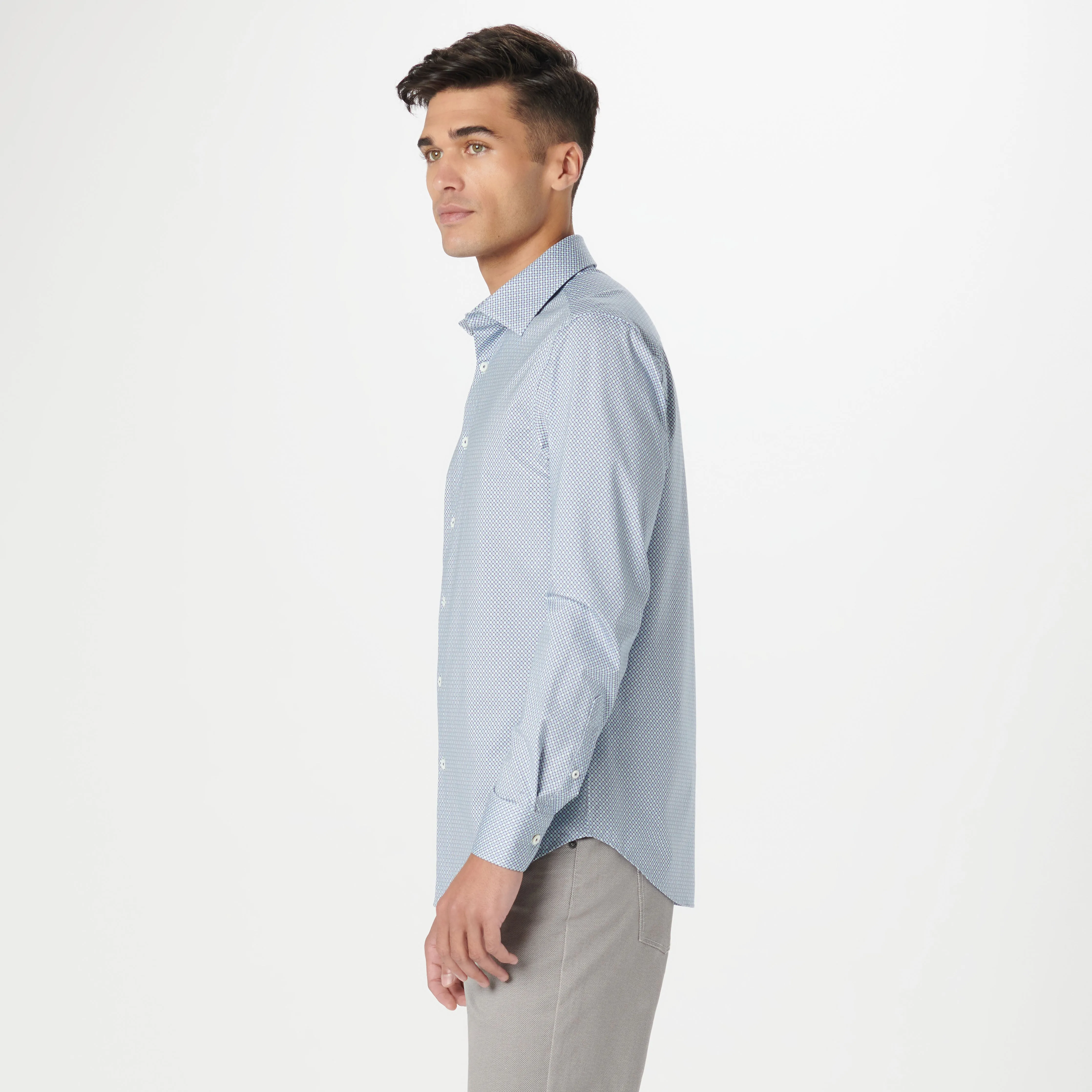 James Geometric OoohCotton Shirt sold by Bugatchi product image thumbnail 3