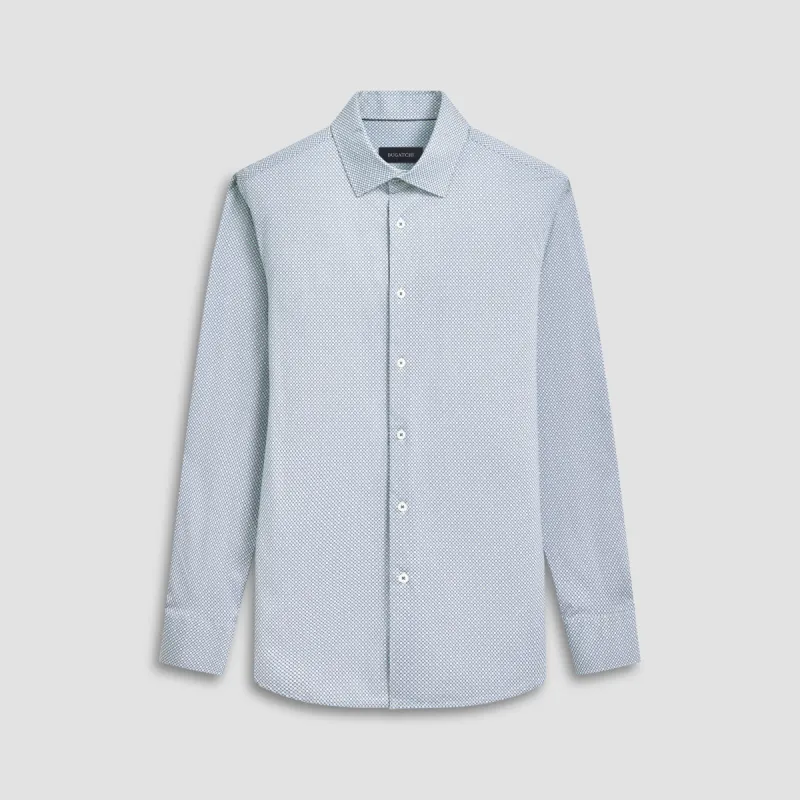 James Geometric OoohCotton Shirt sold by Bugatchi