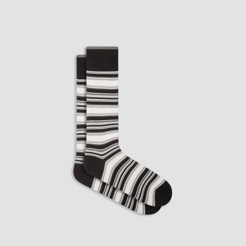 Striped Mid-Calf Socks sold by Bugatchi
