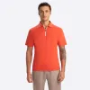 Short Sleeve Quarter Zip Polo sold by Bugatchi