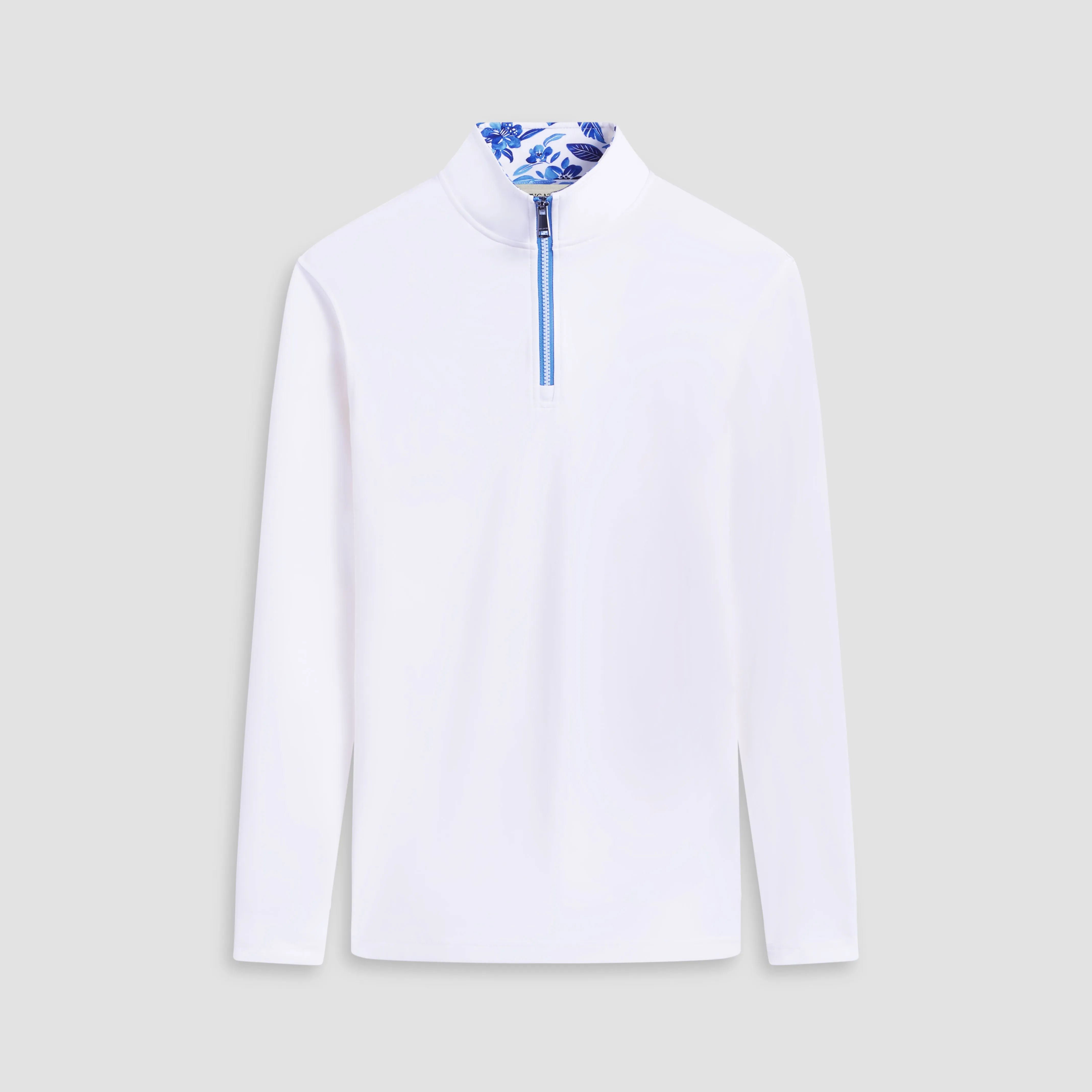 Contrast Performance Quarter-Zip Pullover sold by Bugatchi