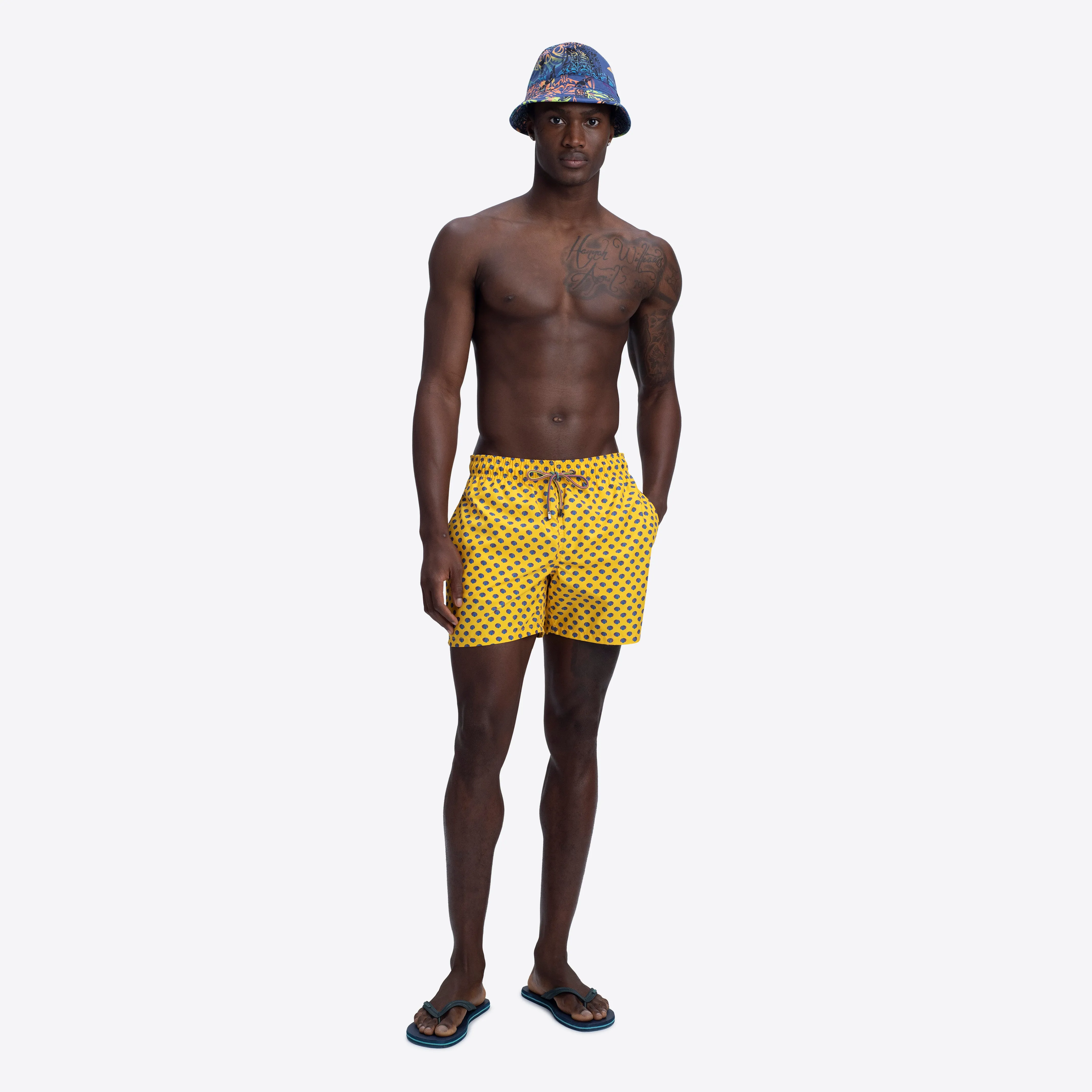 ARCHER Seashell Print Swim Trunks sold by Bugatchi product image thumbnail 5