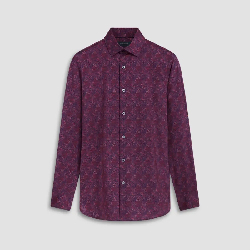 James Mosaic Print OoohCotton Shirt sold by Bugatchi