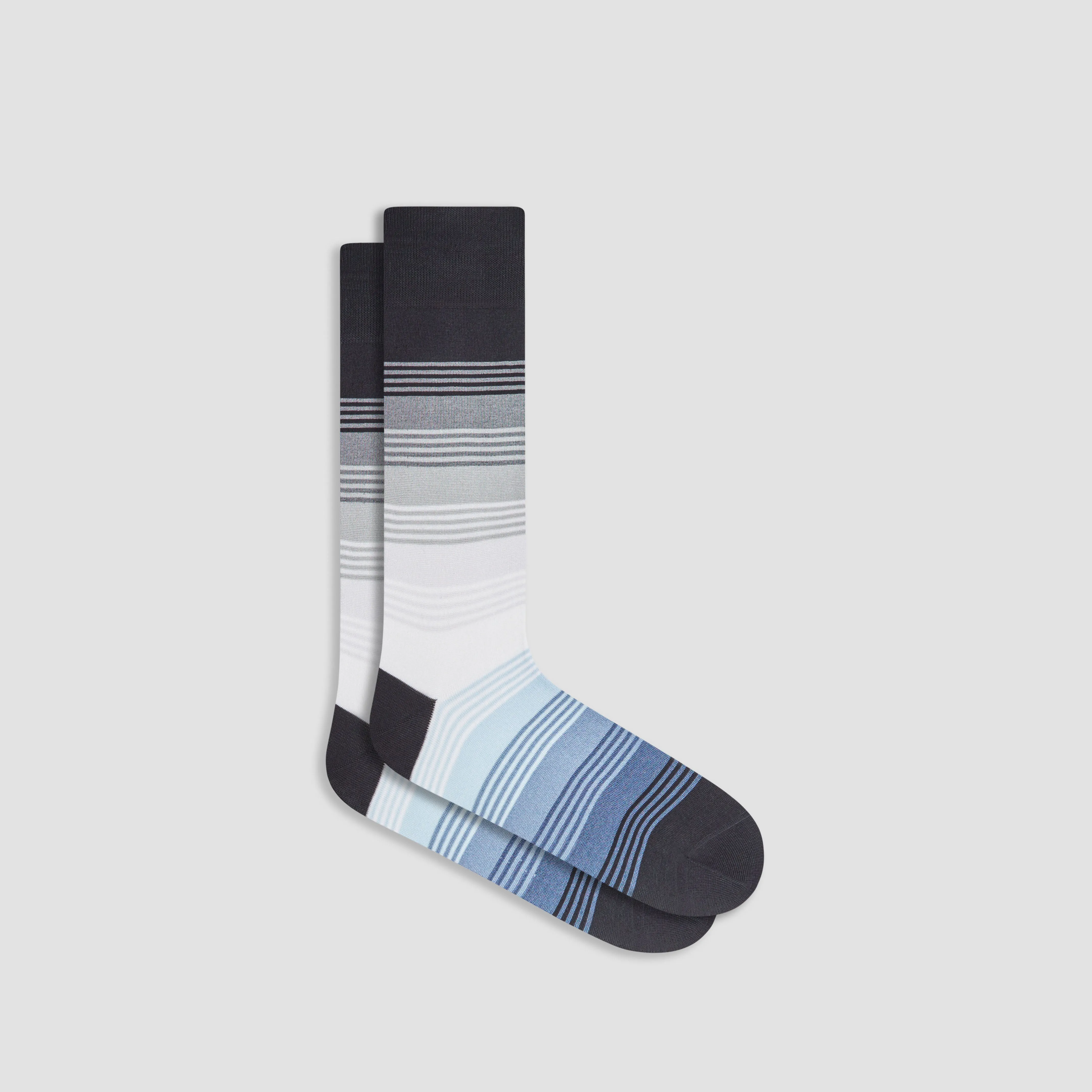 Color Block Striped Mid-Calf Socks sold by Bugatchi