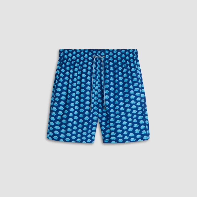 Adrian Fish Swim Trunks sold by Bugatchi