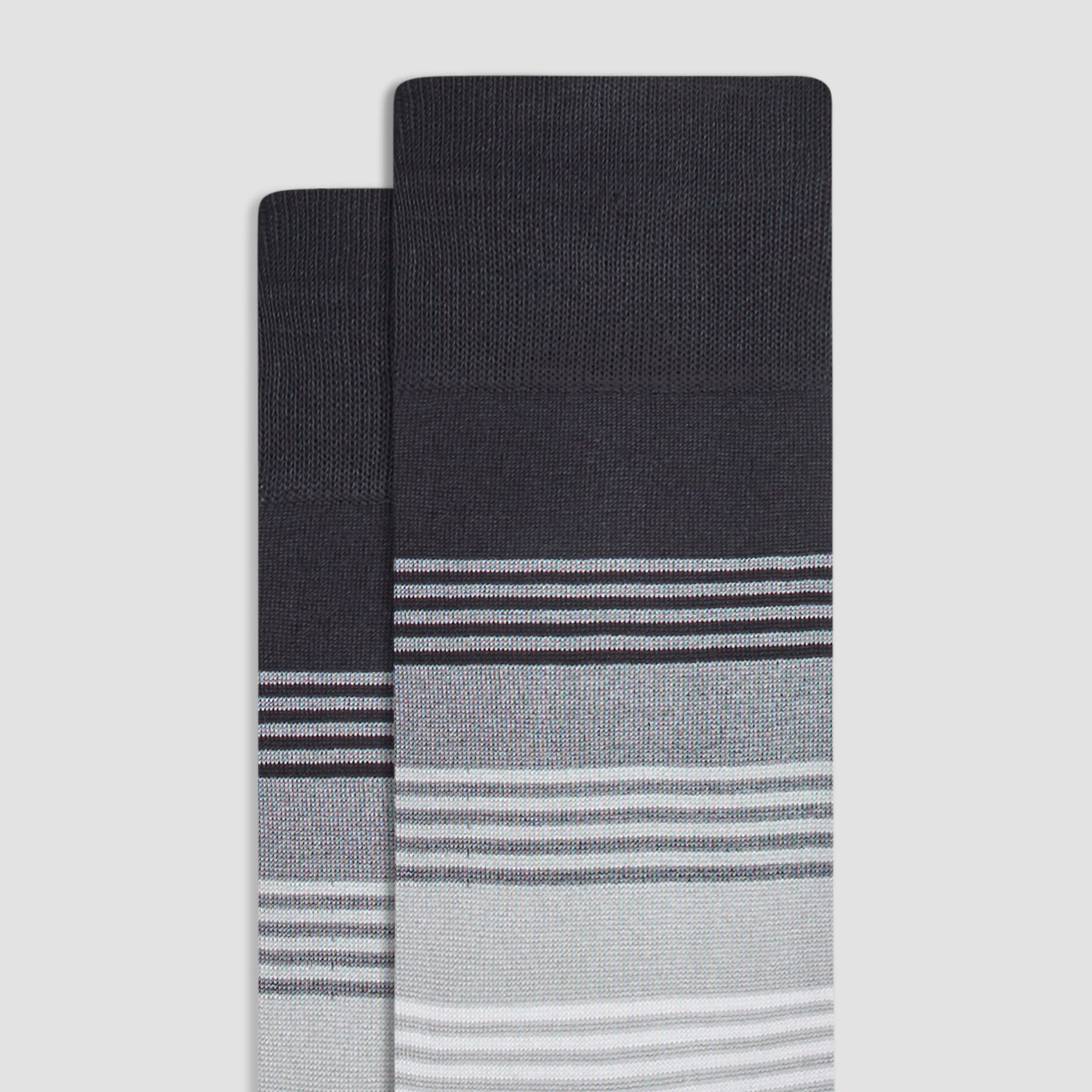 Color Block Striped Mid-Calf Socks sold by Bugatchi product image thumbnail 2