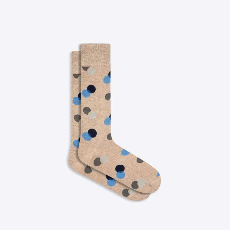 Coin Dot Mid-Calf Socks sold by Bugatchi