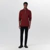 Long Sleeve Quarter Zip Polo sold by Bugatchi