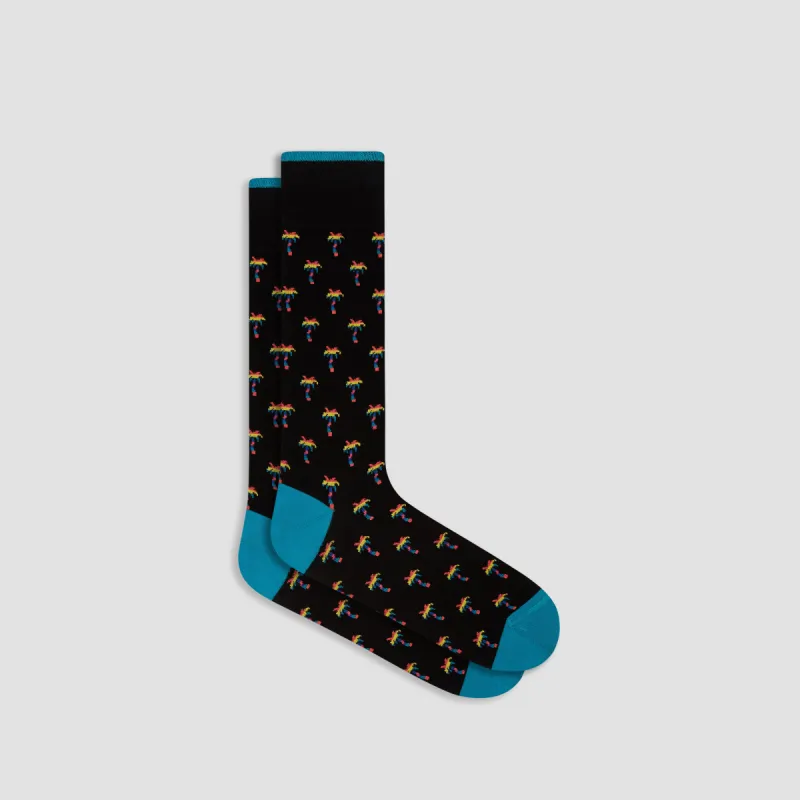 Palm Trees Mid-Calf Socks sold by Bugatchi