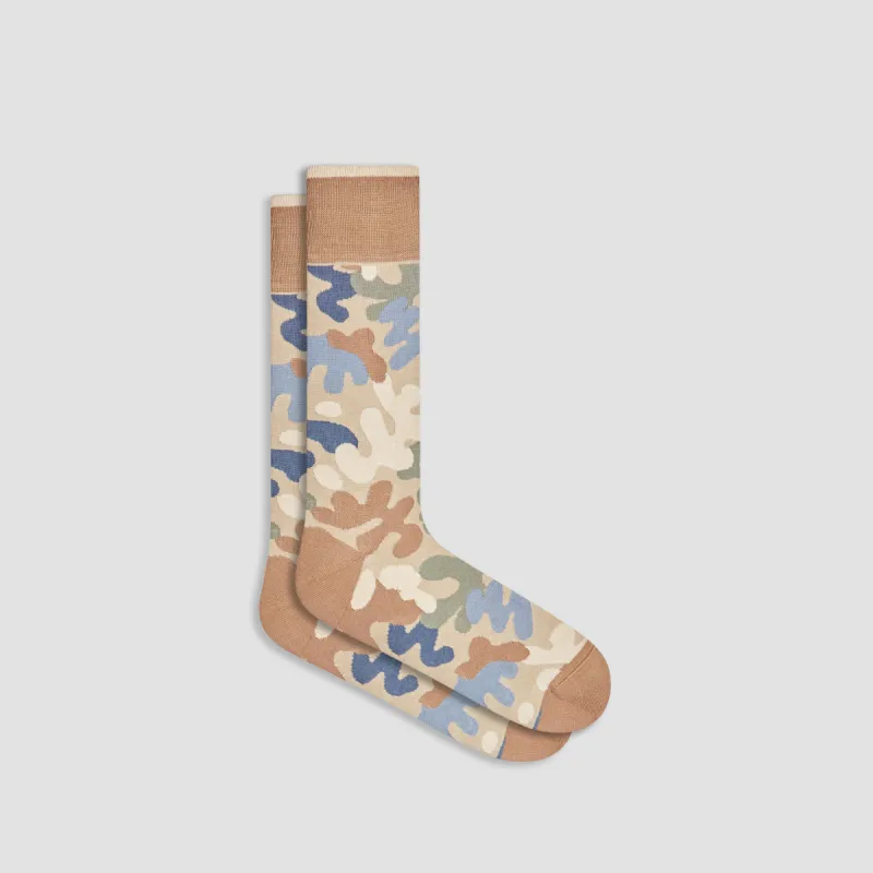Abstract Mid-Calf Socks sold by Bugatchi