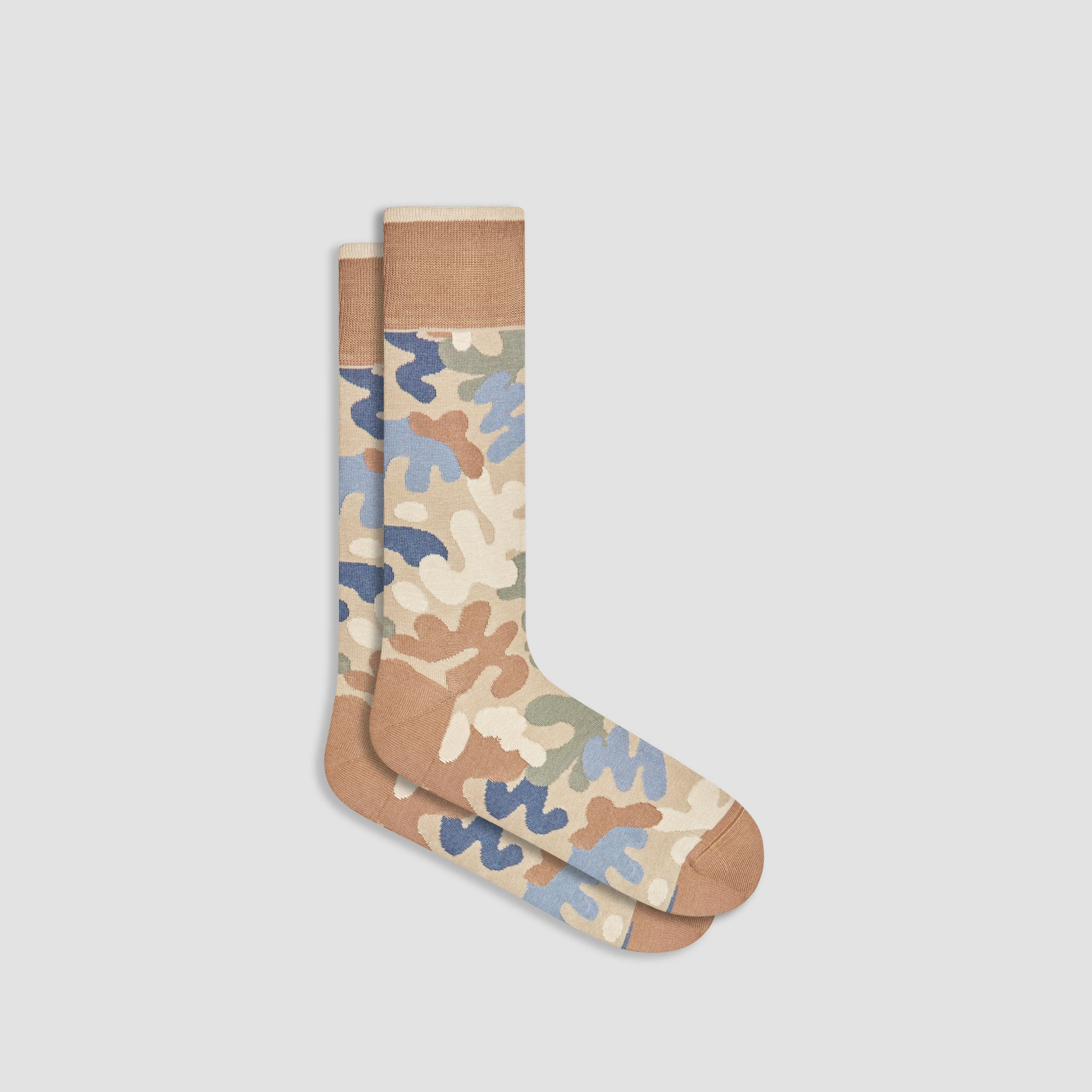 Abstract Mid-Calf Socks sold by Bugatchi