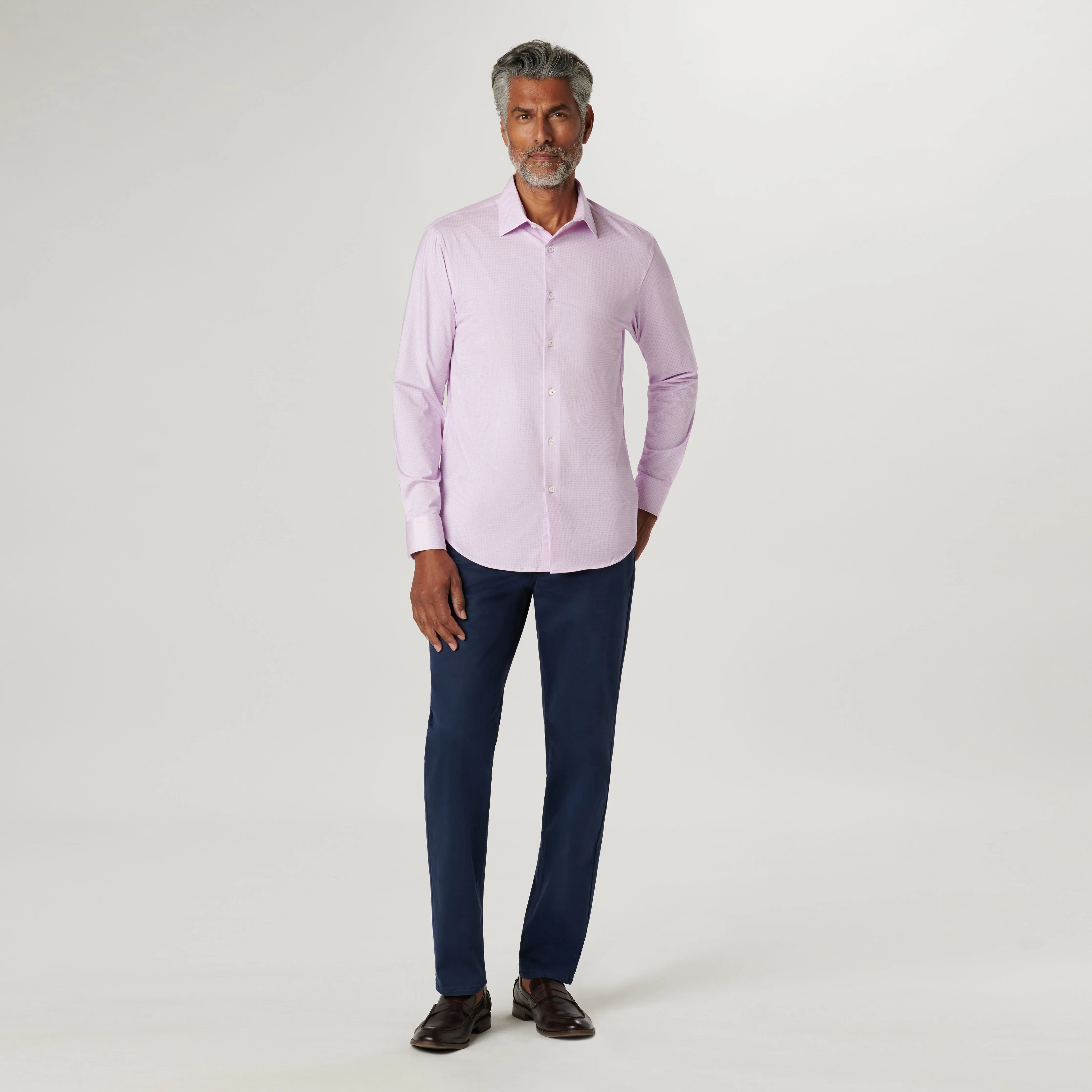 James Pin Dot OoohCotton Shirt sold by Bugatchi product image thumbnail 5