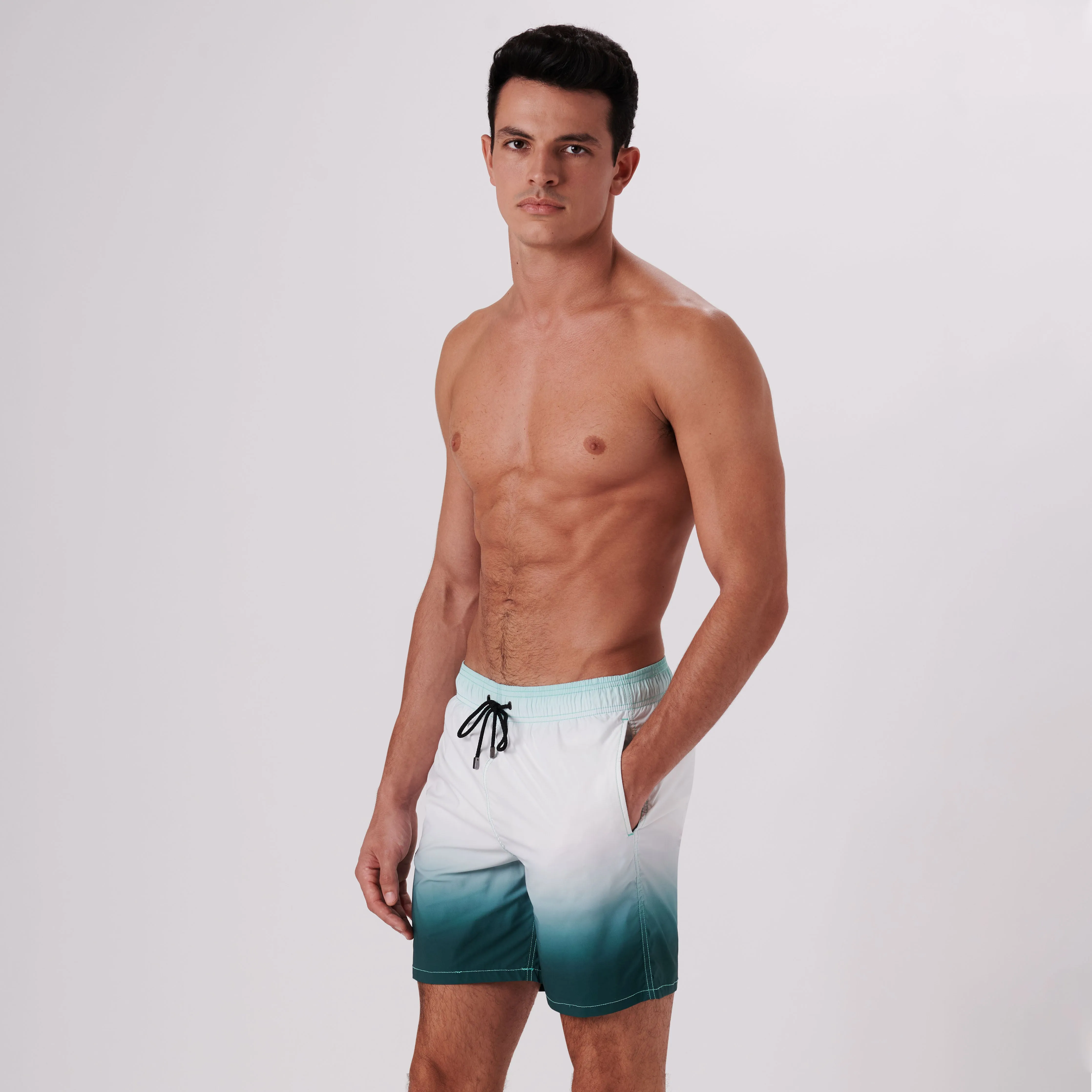 Cosmo Solid Gradient Swim Trunks sold by Bugatchi product image thumbnail 4