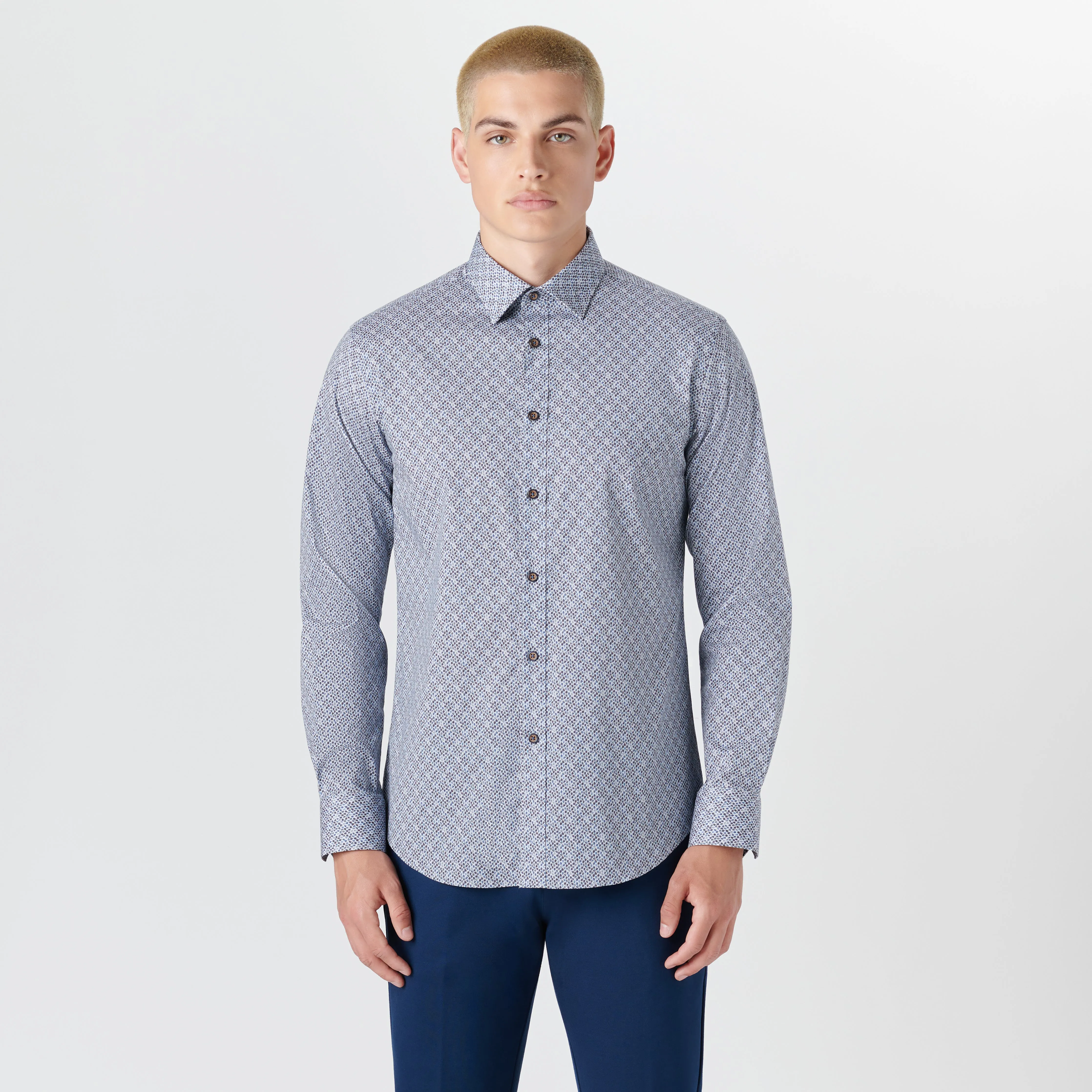 JULIAN Abstract Print Shirt sold by Bugatchi product image thumbnail 2