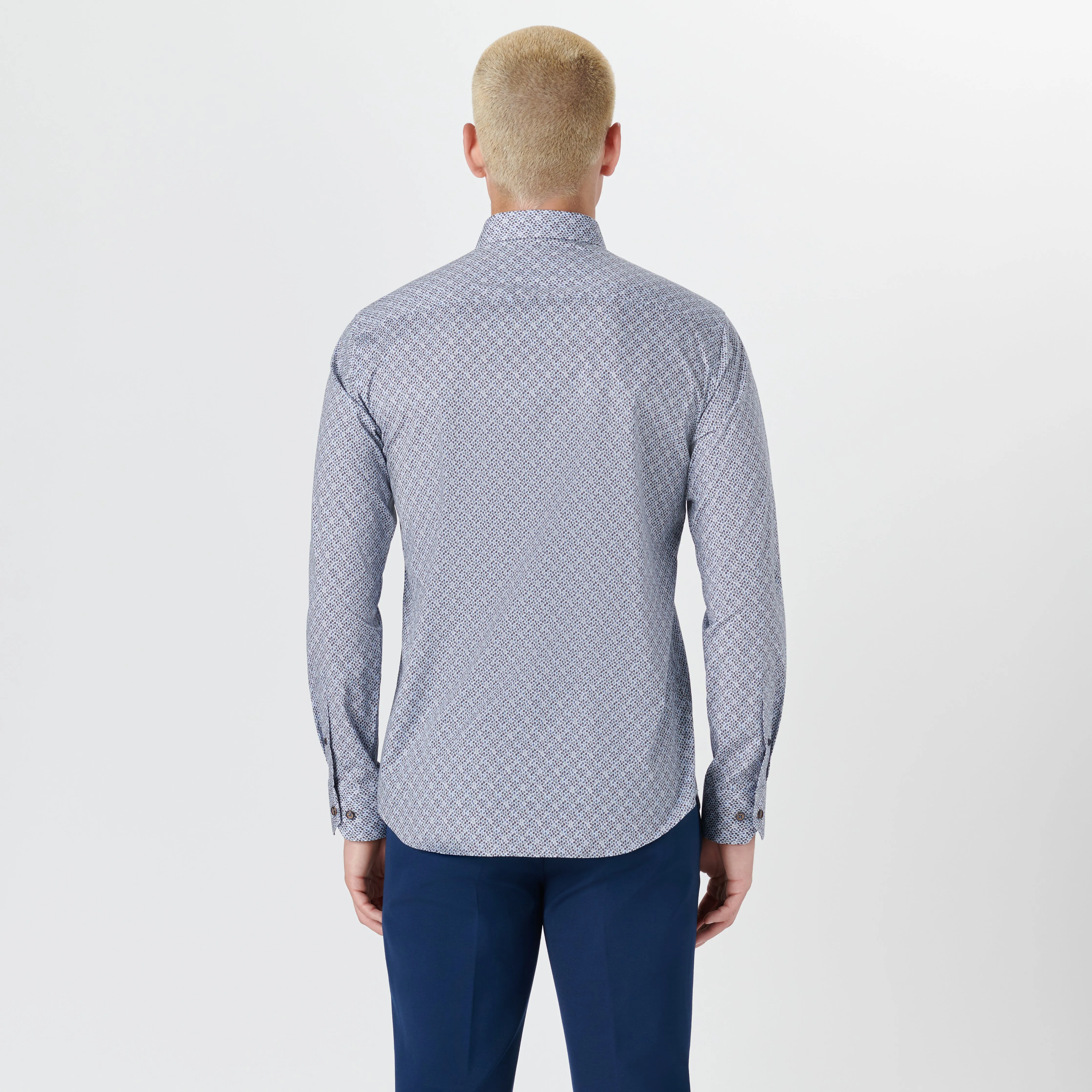 JULIAN Abstract Print Shirt sold by Bugatchi product image thumbnail 4