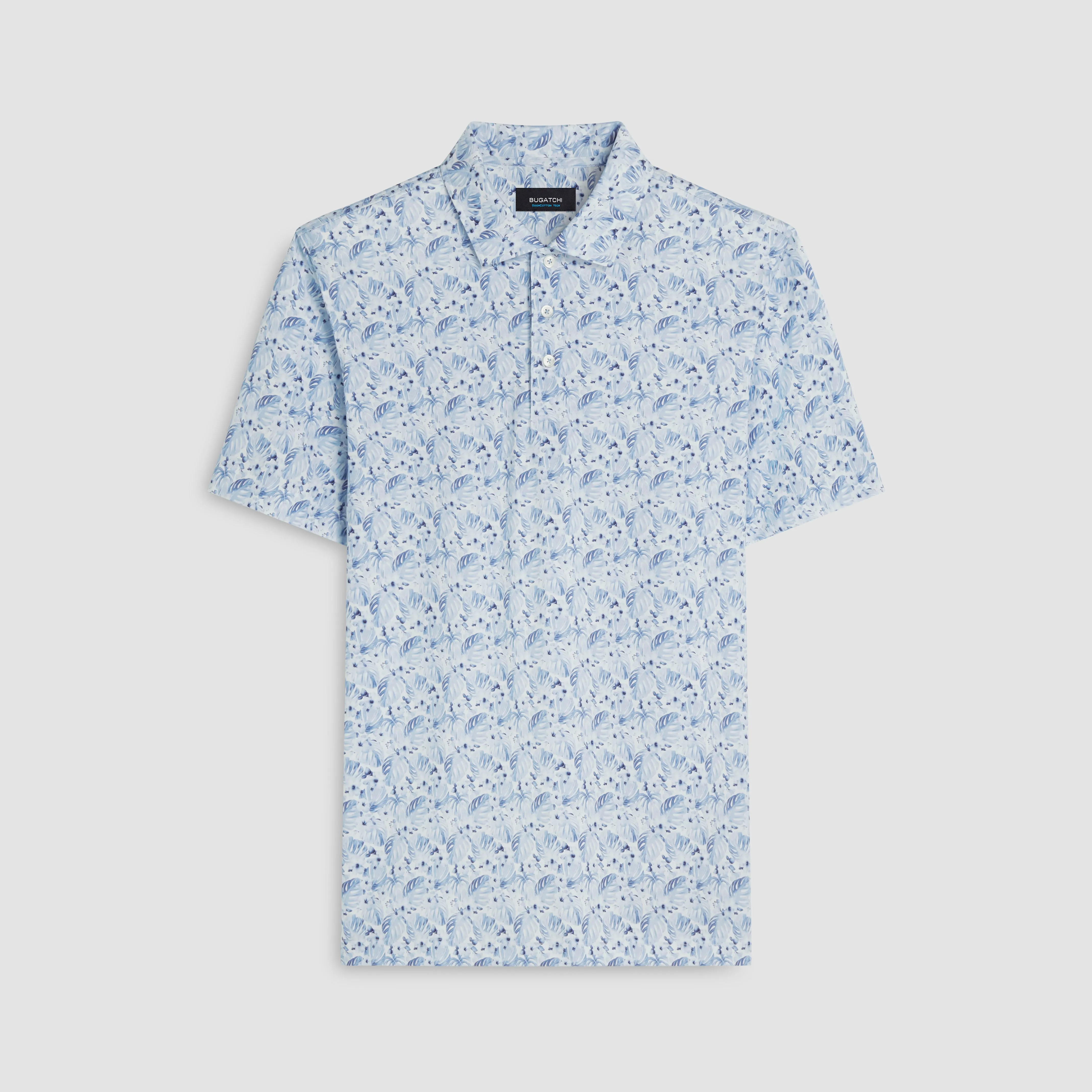Victor Leaf Print OoohCotton Polo sold by Bugatchi