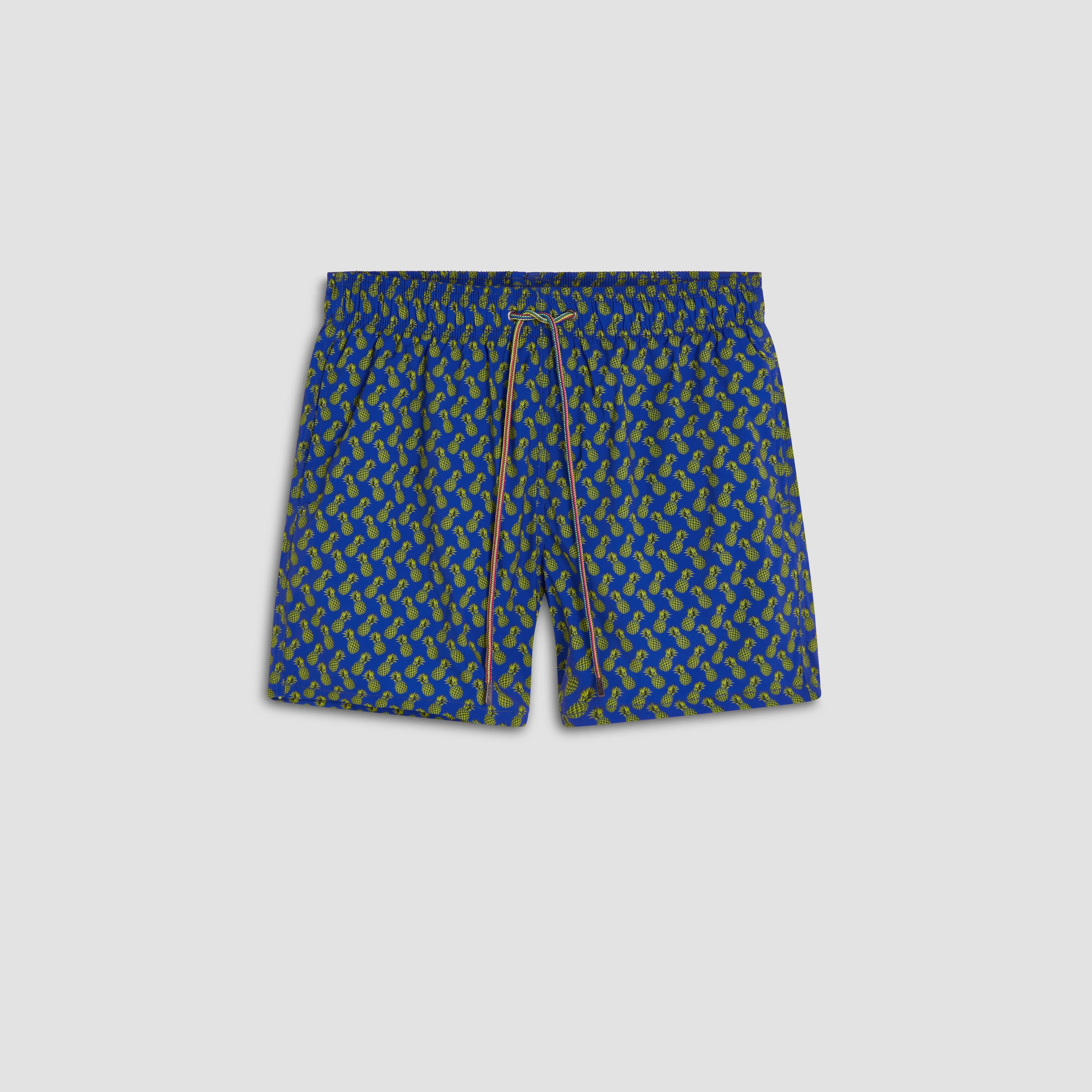 Archer Pineapples Swim Trunks sold by Bugatchi