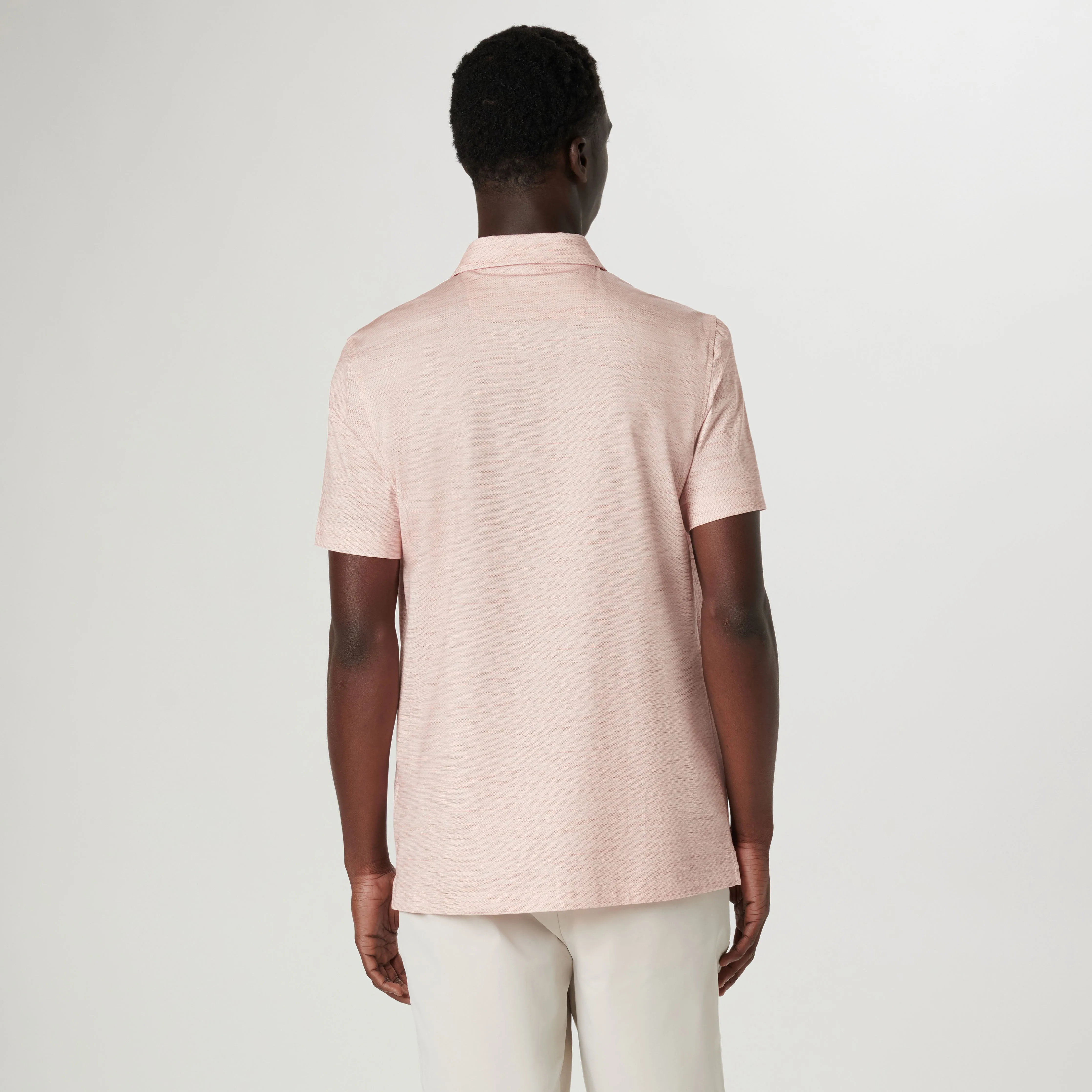 Victor Stitch Print OoohCotton Polo sold by Bugatchi product image thumbnail 4