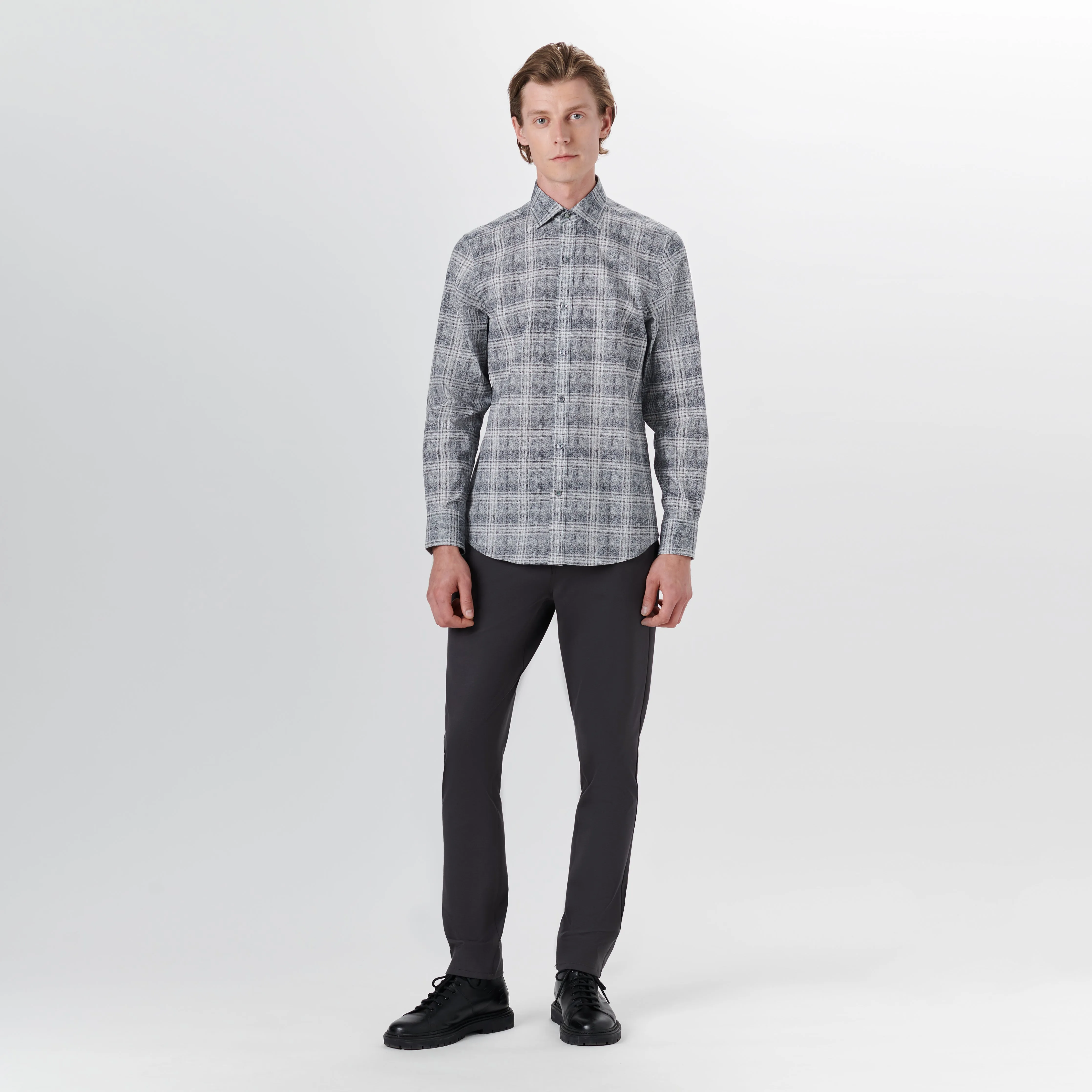 AXEL Plaid Check Shirt sold by Bugatchi product image thumbnail 5