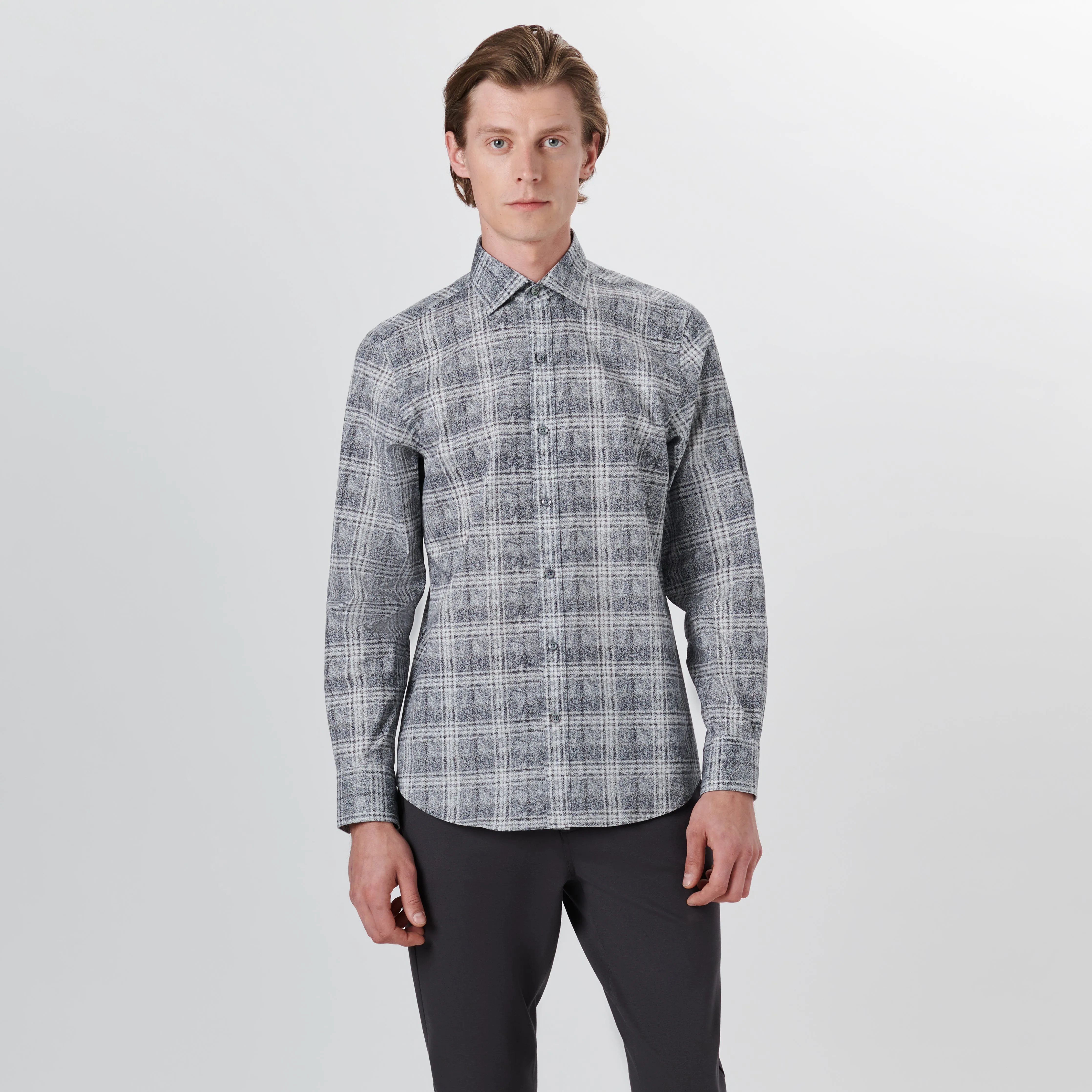 AXEL Plaid Check Shirt sold by Bugatchi product image thumbnail 2