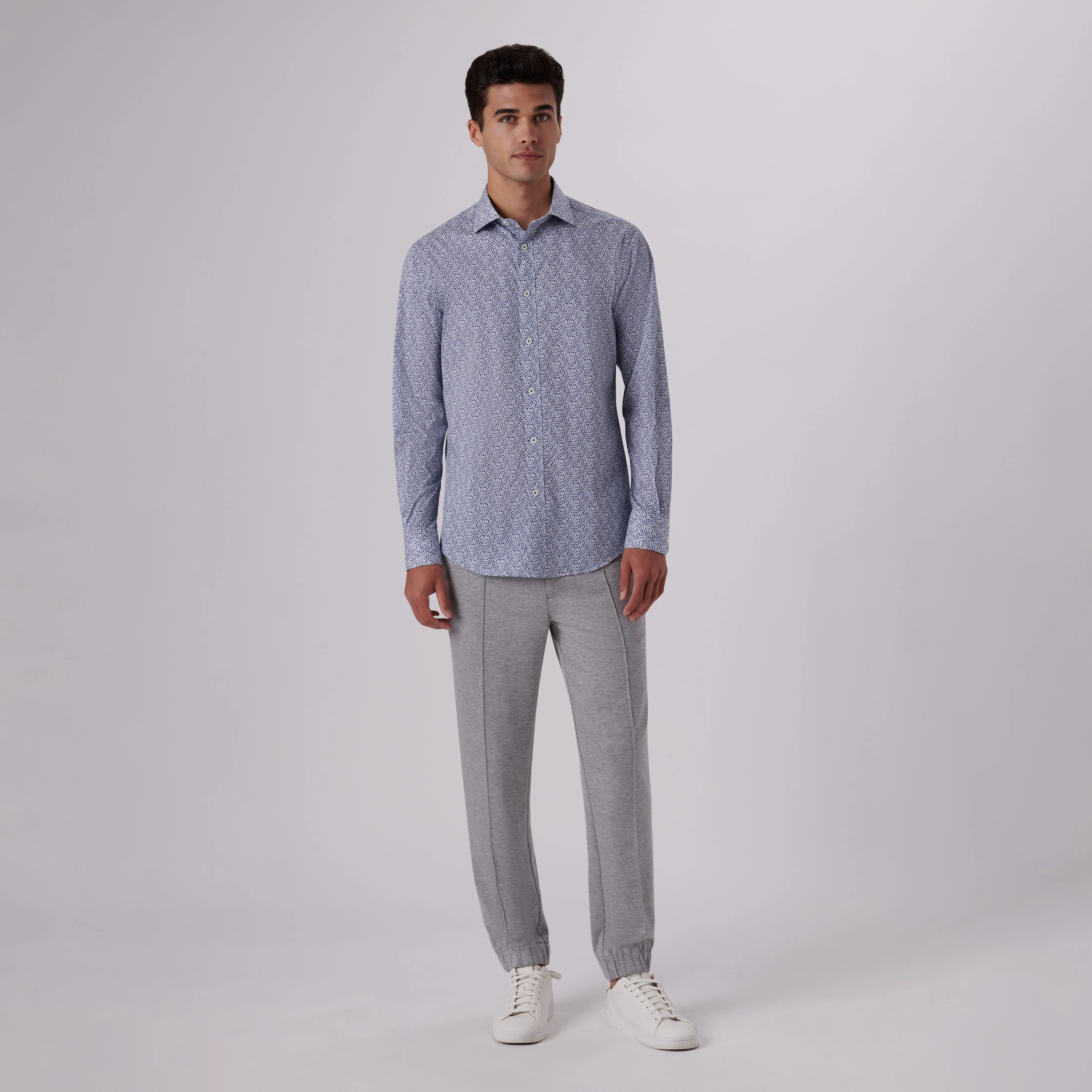 Axel Mosaic Print Shirt sold by Bugatchi product image thumbnail 5