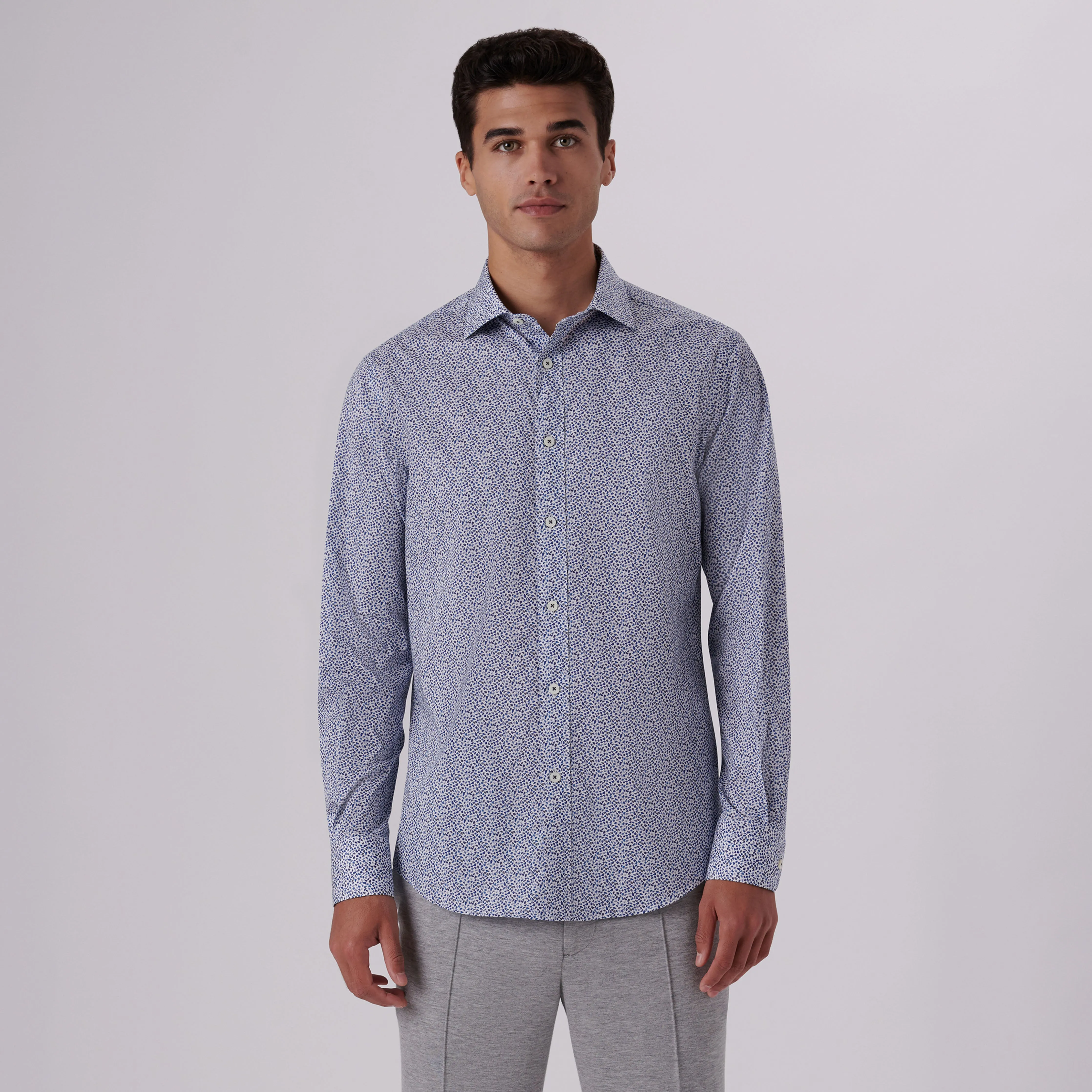 Axel Mosaic Print Shirt sold by Bugatchi product image thumbnail 2