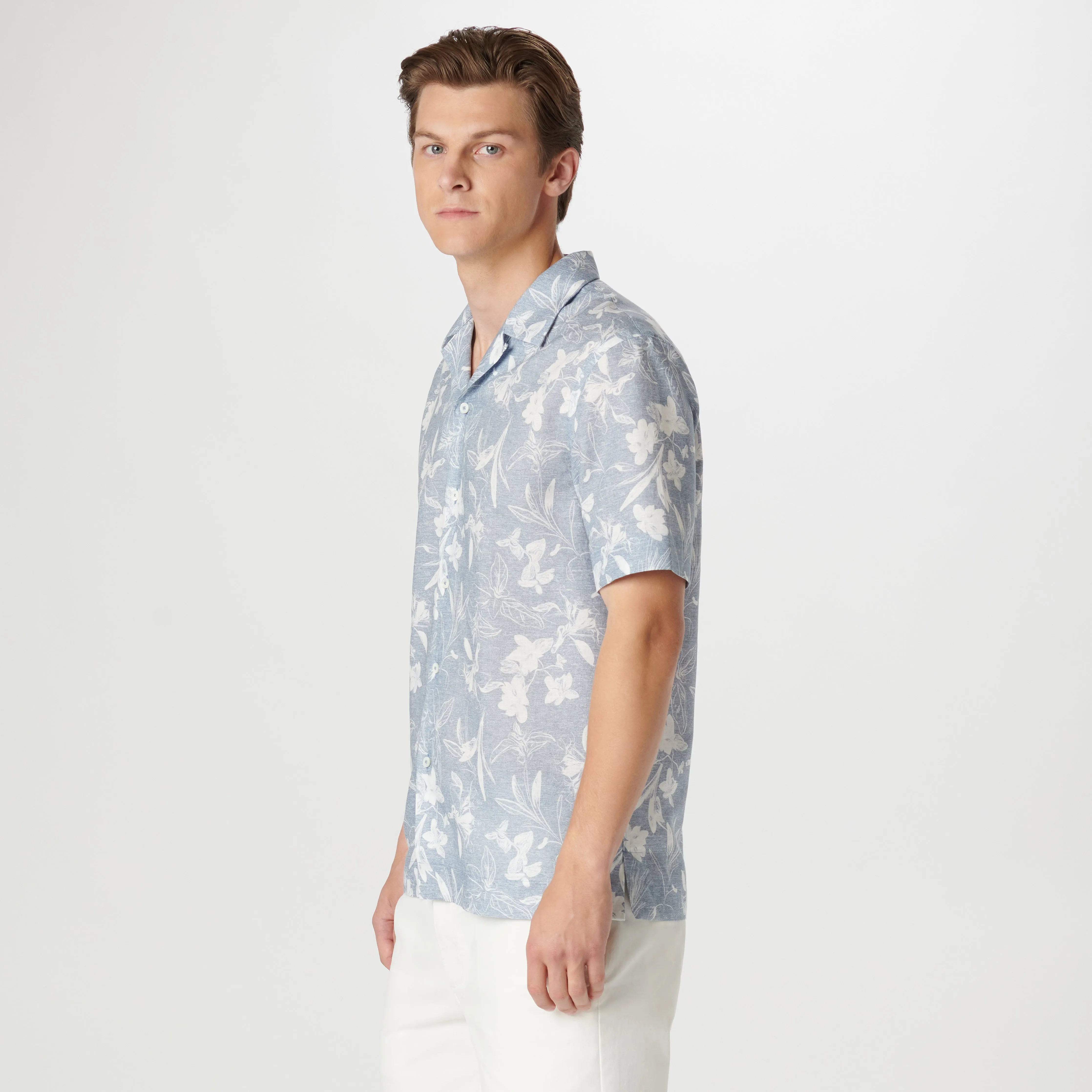 Jackson Floral Short Sleeve Shirt sold by Bugatchi product image thumbnail 3
