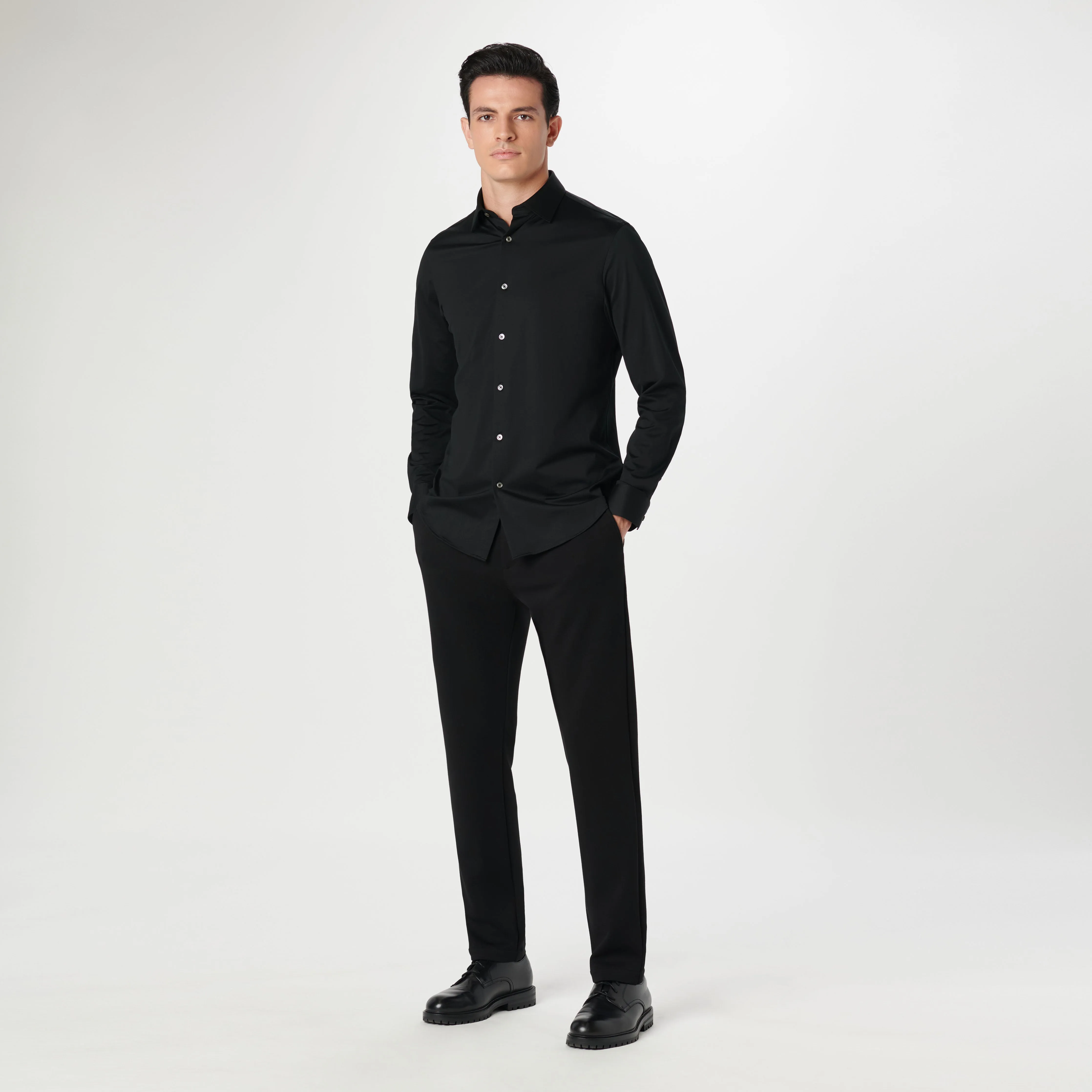 James Solid OoohCotton Shirt sold by Bugatchi product image thumbnail 5