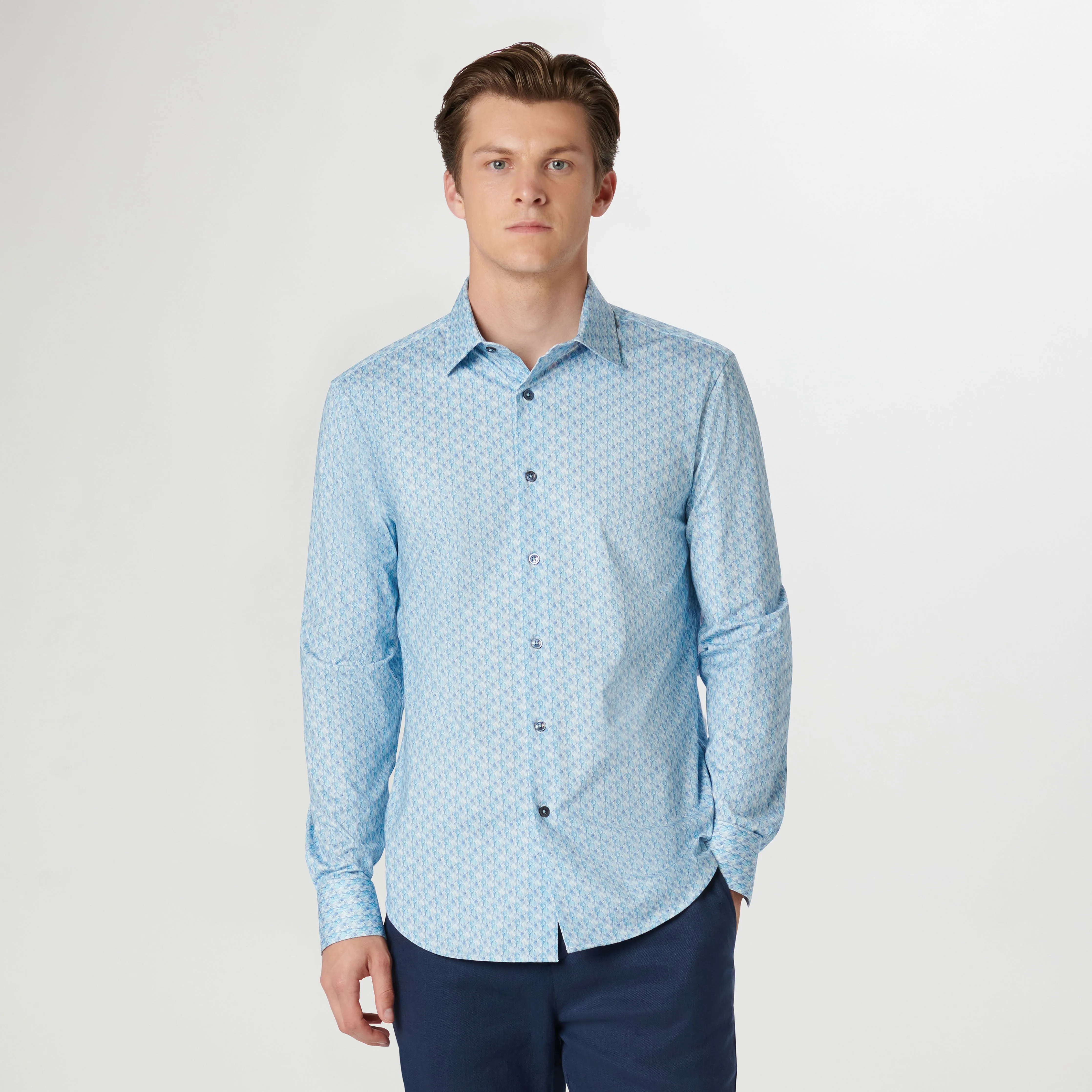 James Abstract OoohCotton Shirt sold by Bugatchi product image thumbnail 5