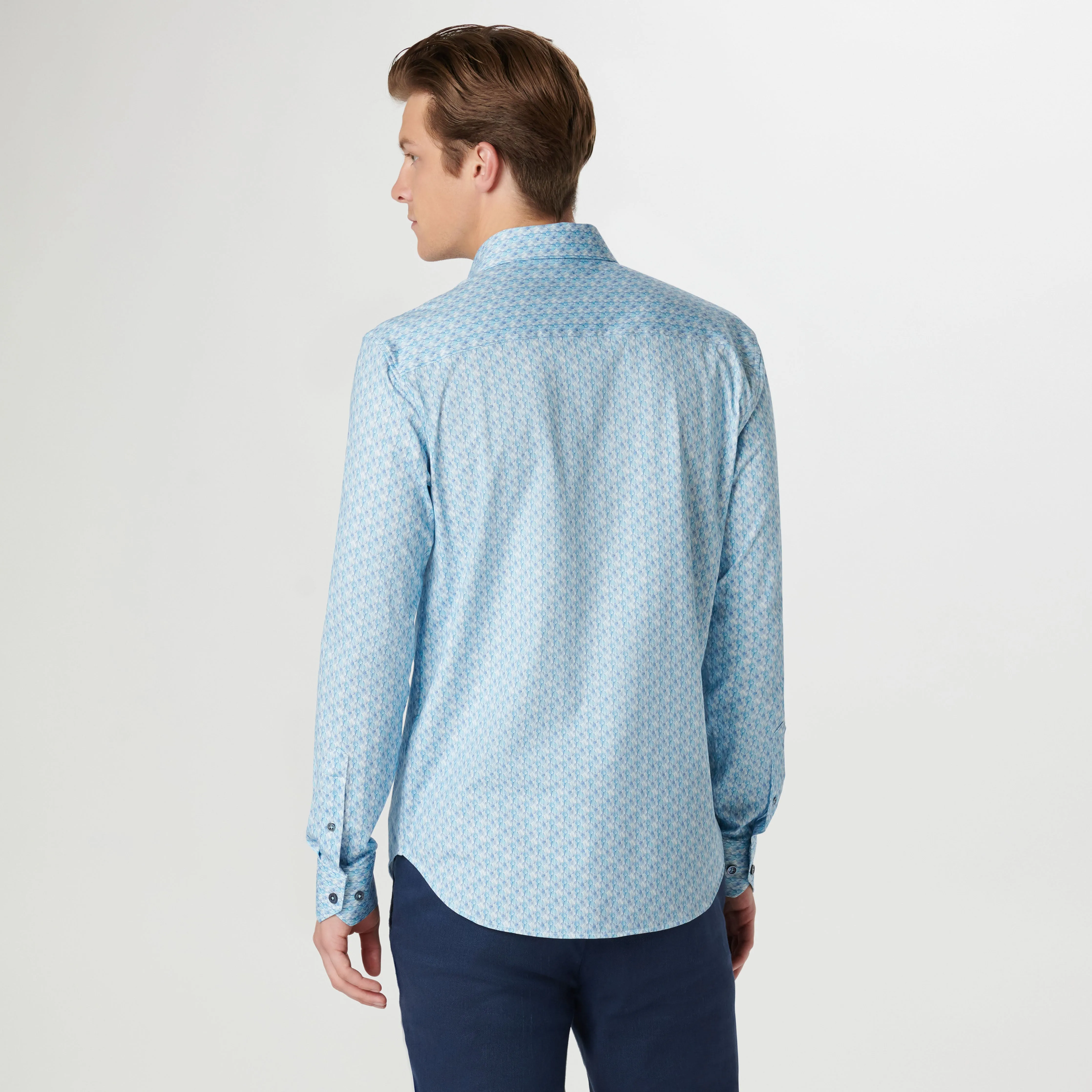 James Abstract OoohCotton Shirt sold by Bugatchi product image thumbnail 4