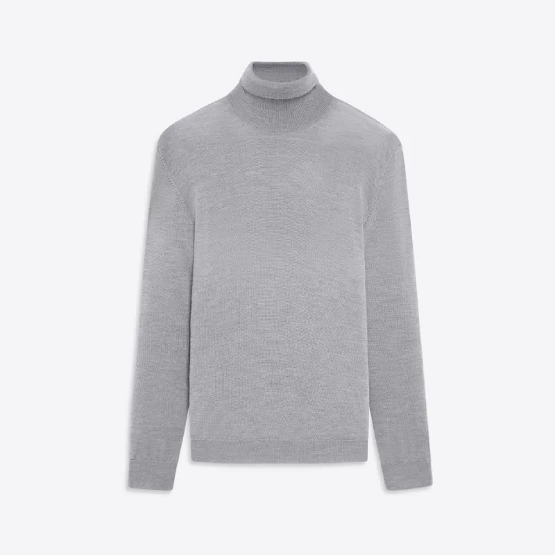 Super Merino Turtle Neck Solid Sweater sold by Bugatchi