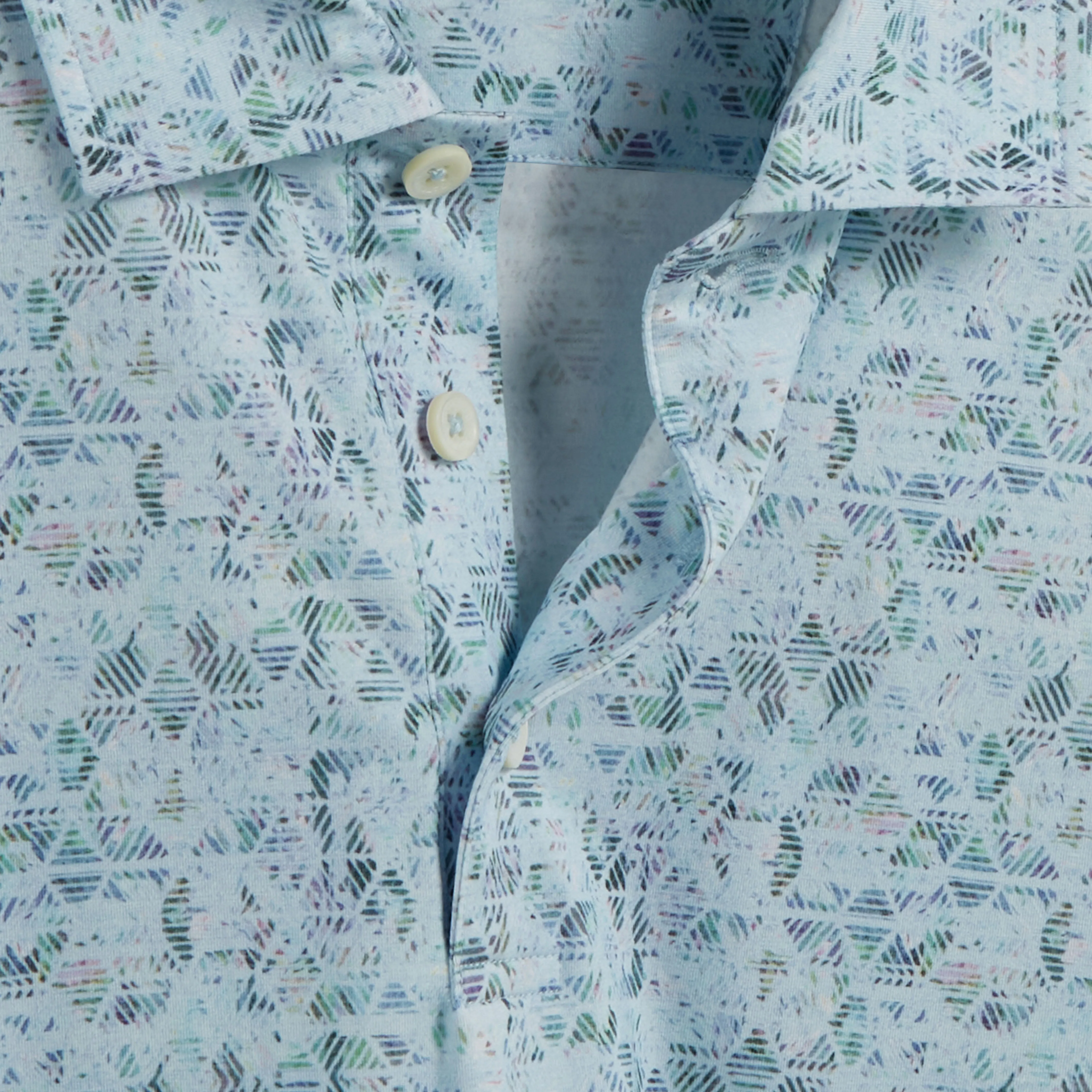 Victor Diamond Print OoohCotton Polo sold by Bugatchi product image thumbnail 2