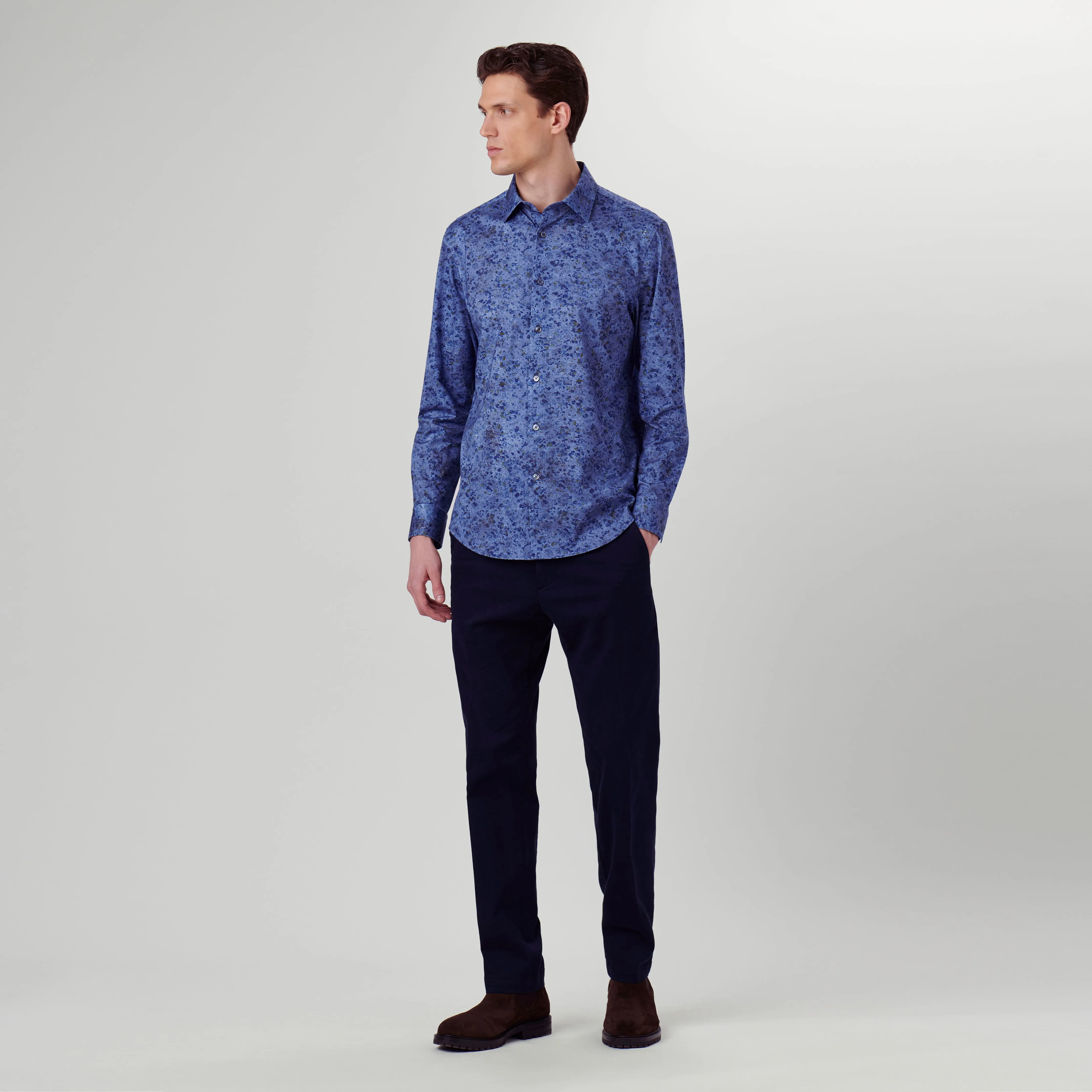 James Marbled OoohCotton Shirt sold by Bugatchi product image thumbnail 5