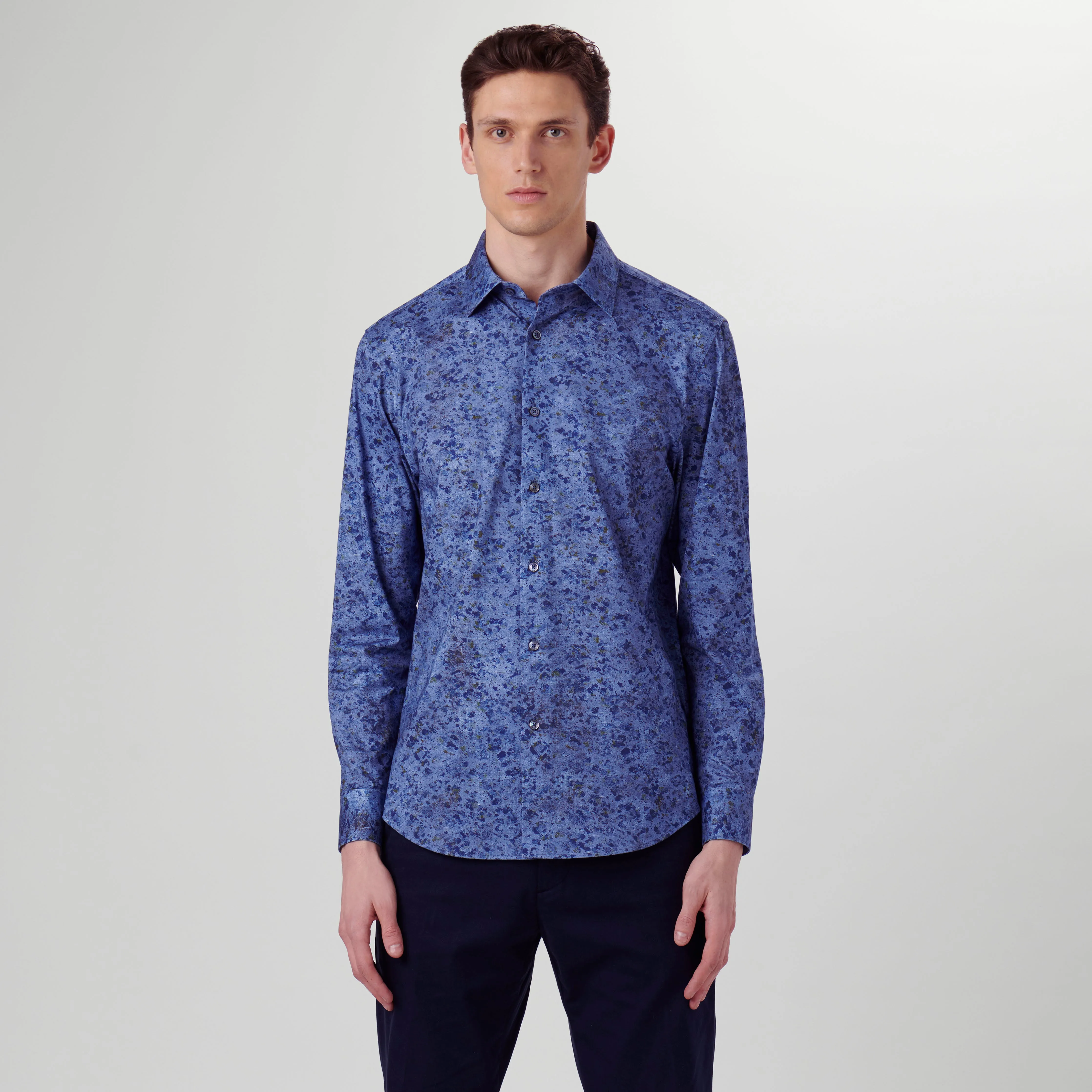 James Marbled OoohCotton Shirt sold by Bugatchi product image thumbnail 2