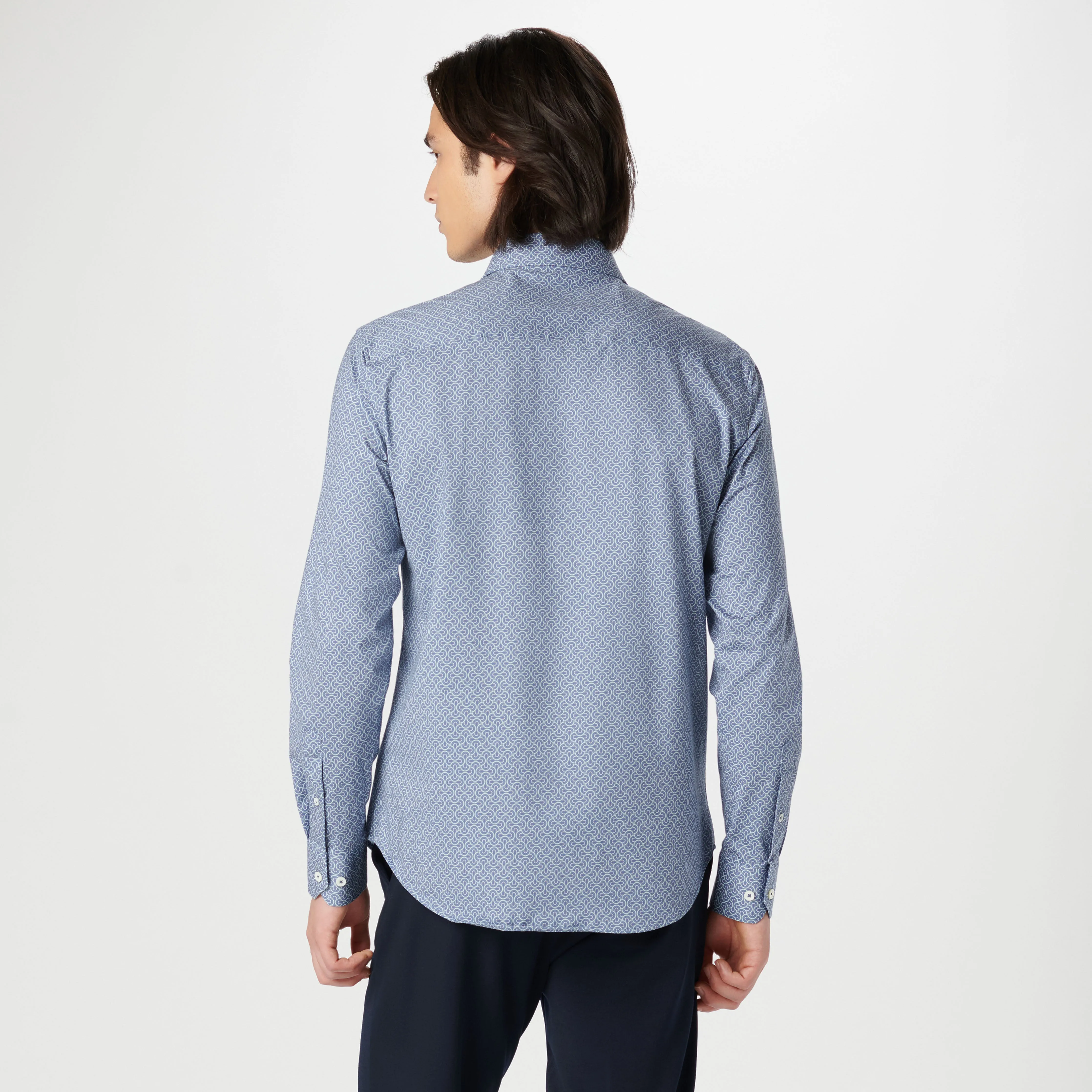 James Geometric OoohCotton Shirt sold by Bugatchi product image thumbnail 4