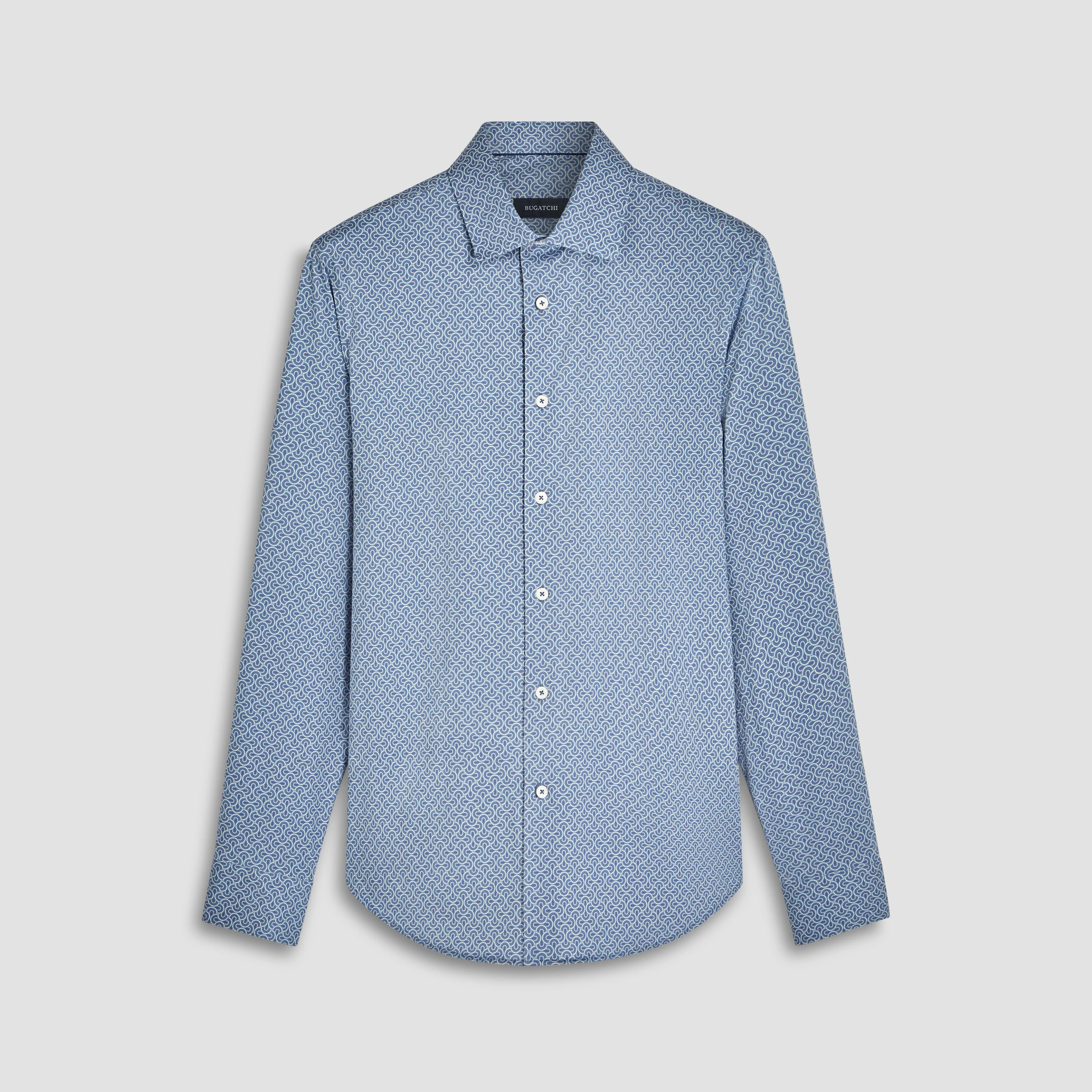 James Geometric OoohCotton Shirt sold by Bugatchi