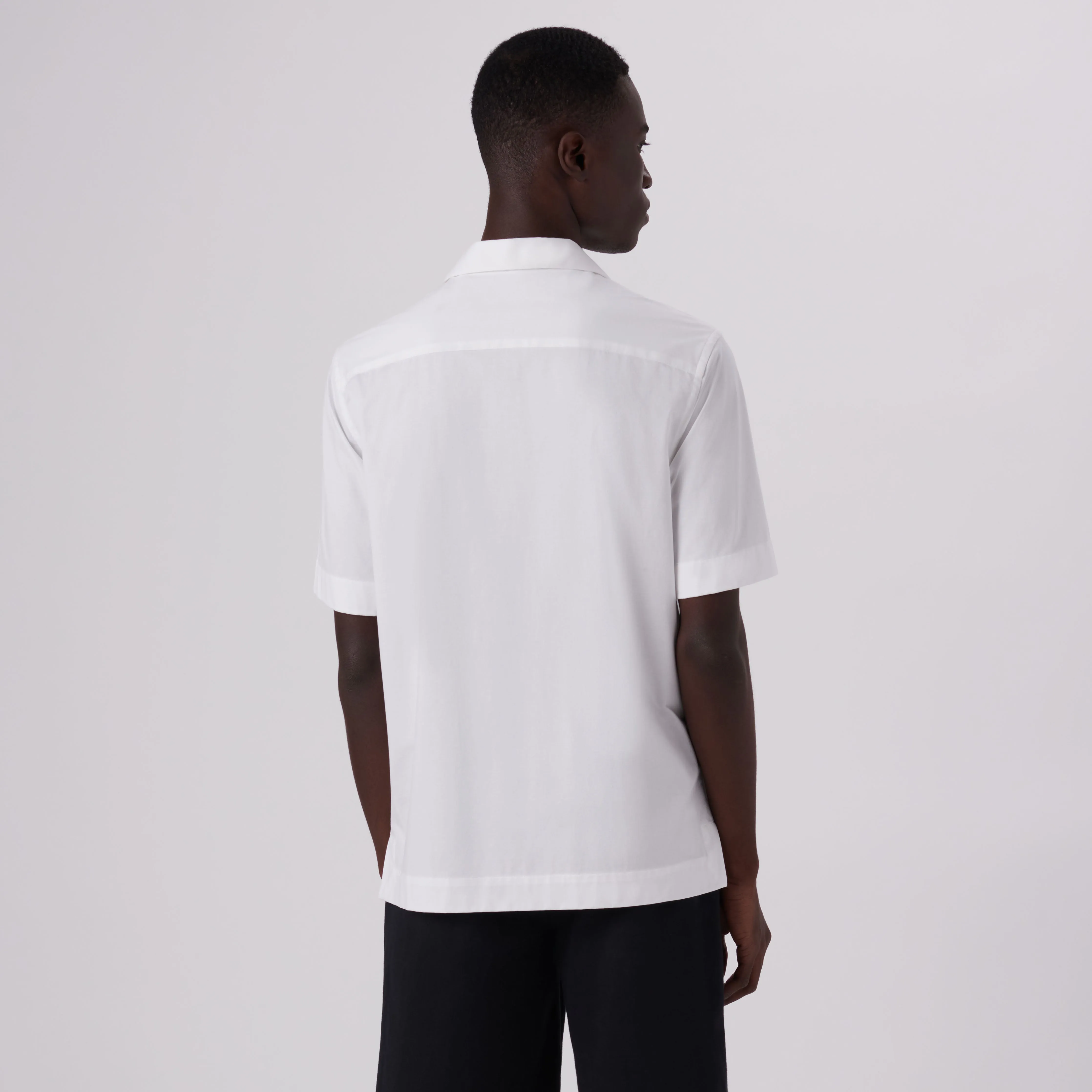 Cole Solid OoohCotton Camp Shirt sold by Bugatchi product image thumbnail 4