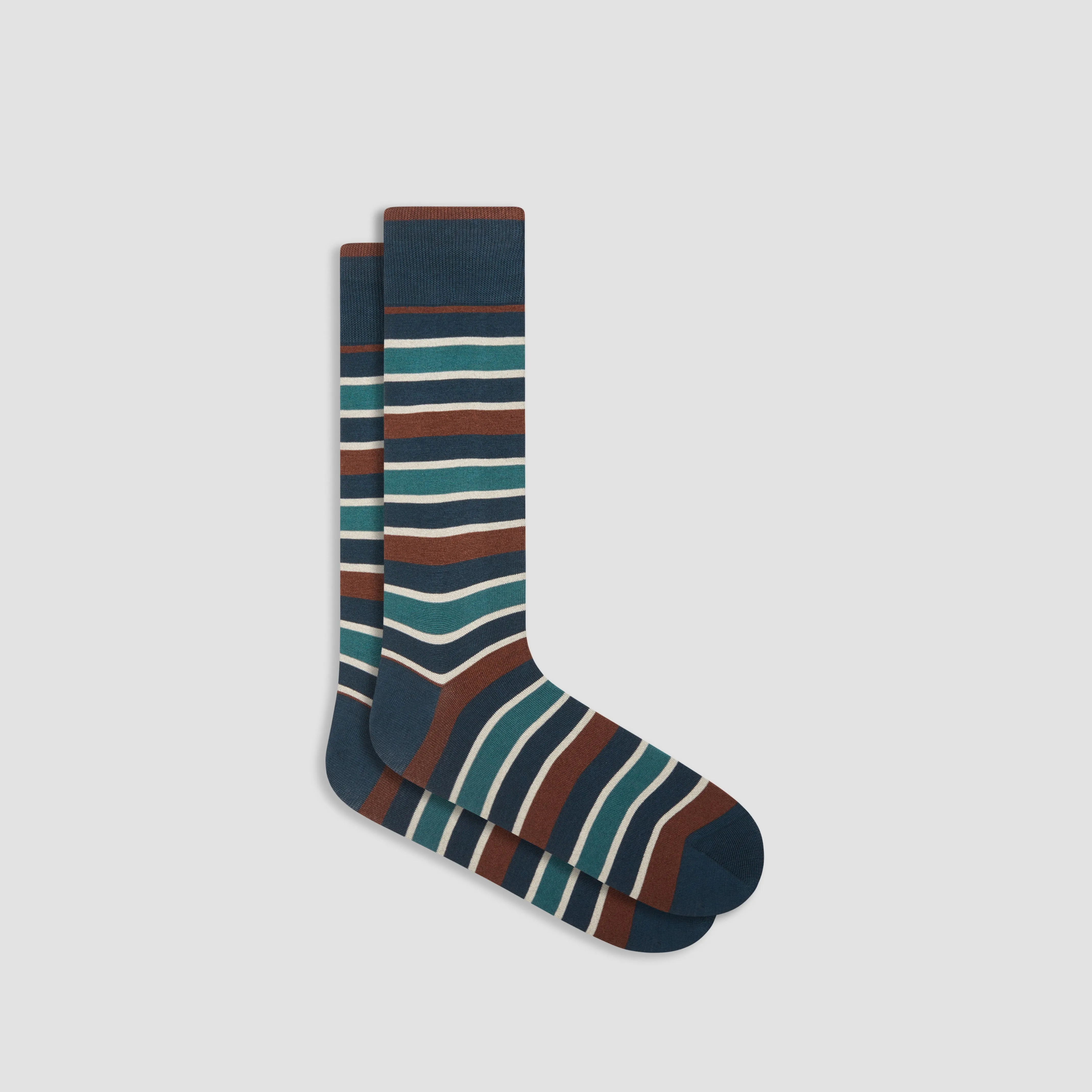Striped Mid-Calf Socks sold by Bugatchi
