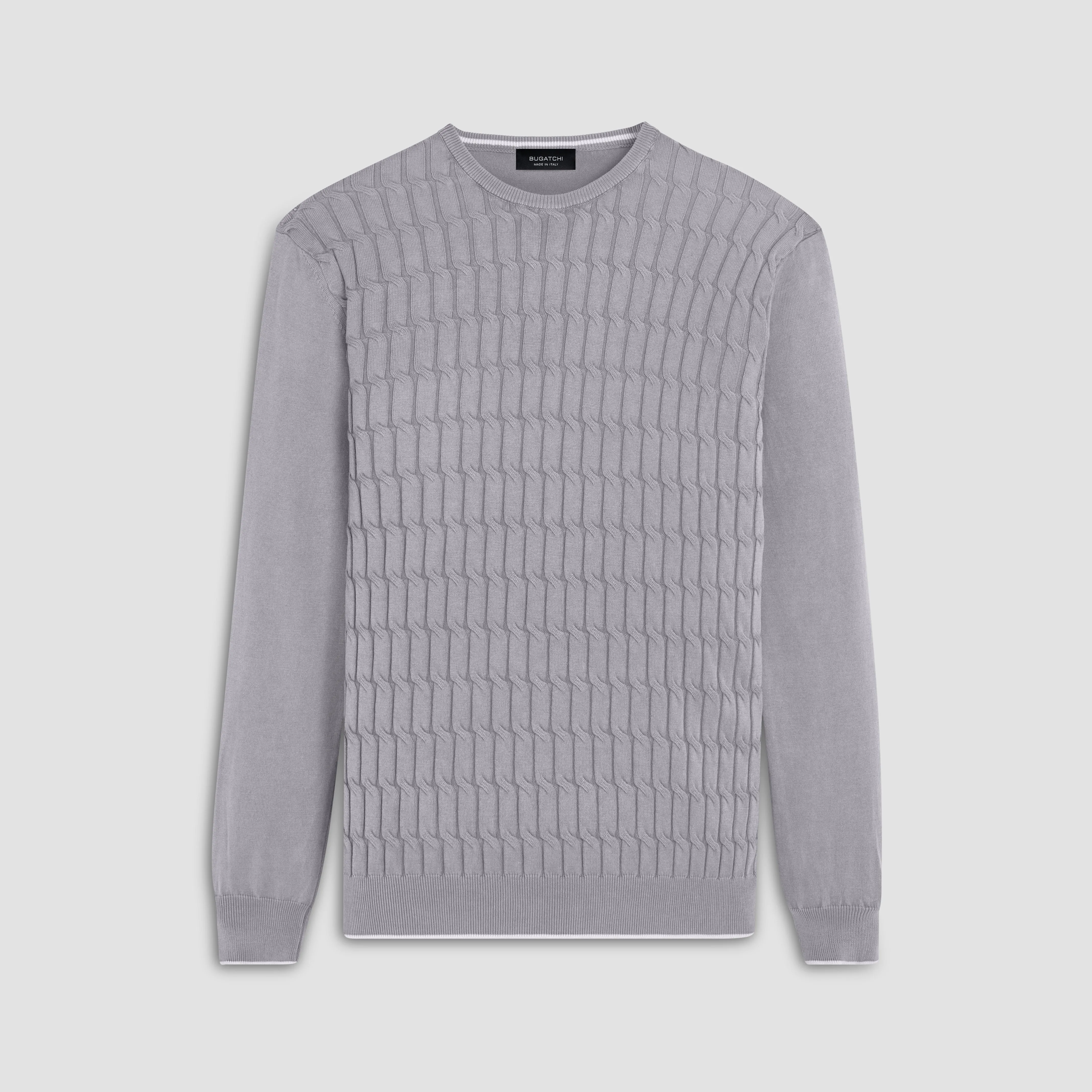 Knit Stitch Crew Neck Sweater sold by Bugatchi