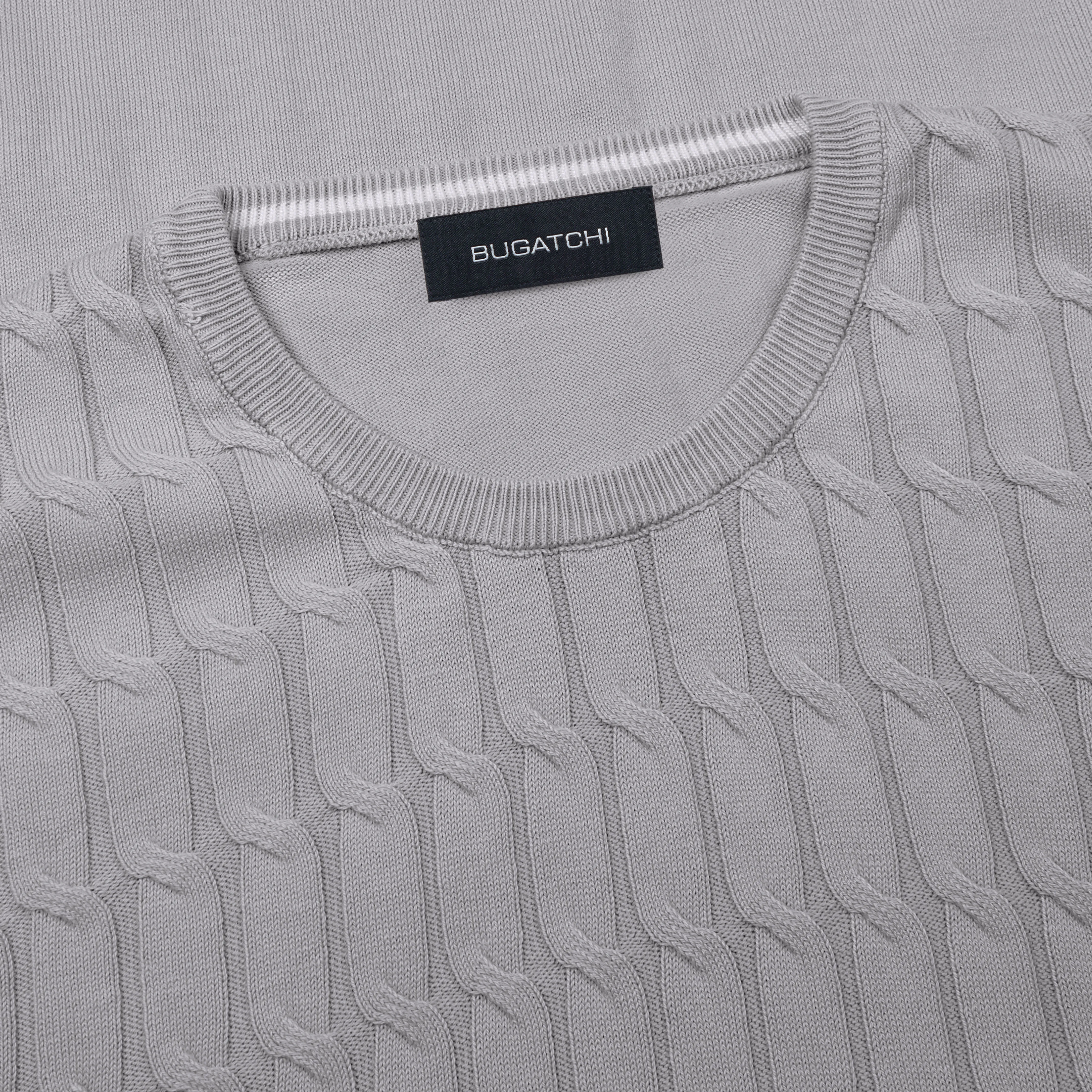 Knit Stitch Crew Neck Sweater sold by Bugatchi product image thumbnail 2