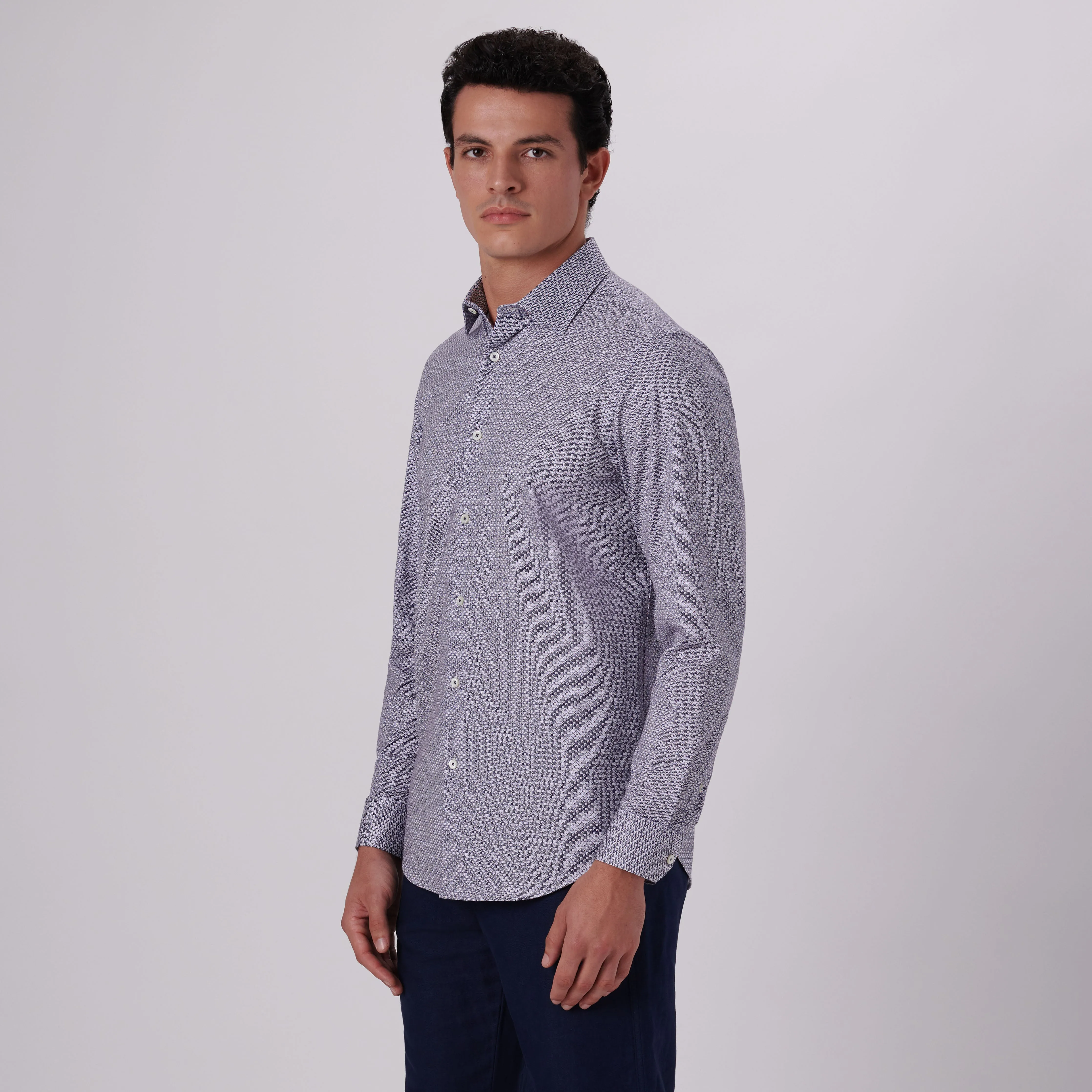 James Floral Print OoohCotton Shirt sold by Bugatchi product image thumbnail 3