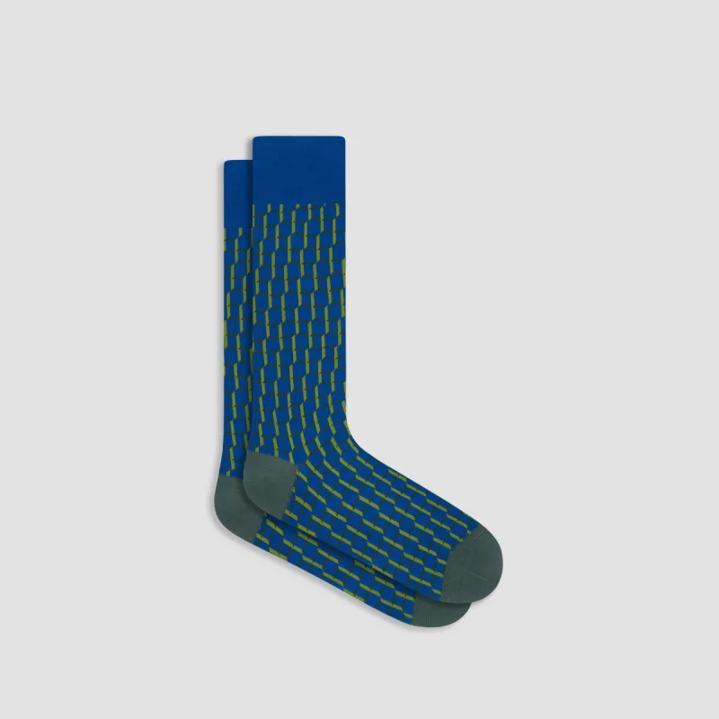 Geometric Mid-Calf Socks sold by Bugatchi