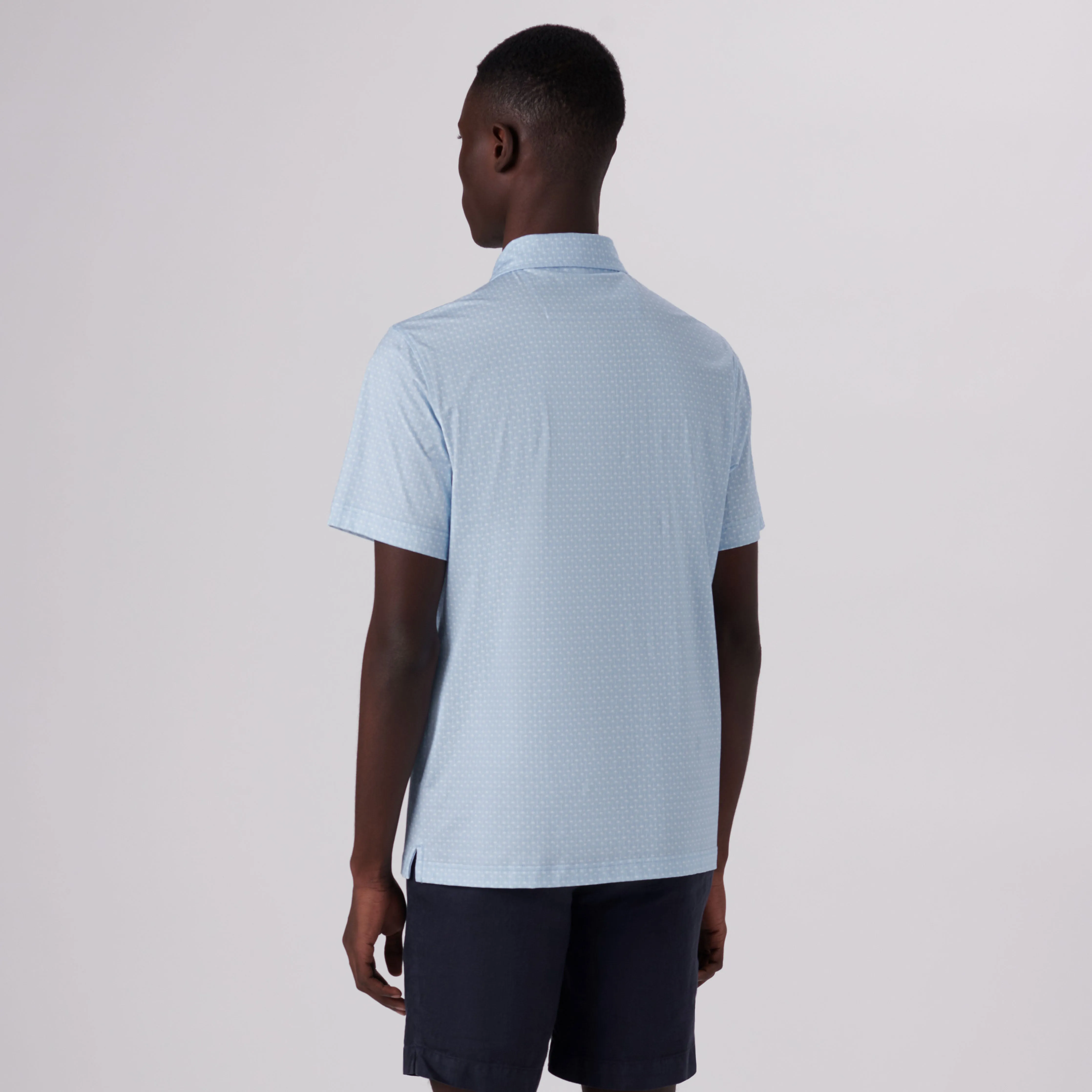 Victor Palm Trees Print OoohCotton Polo sold by Bugatchi product image thumbnail 4