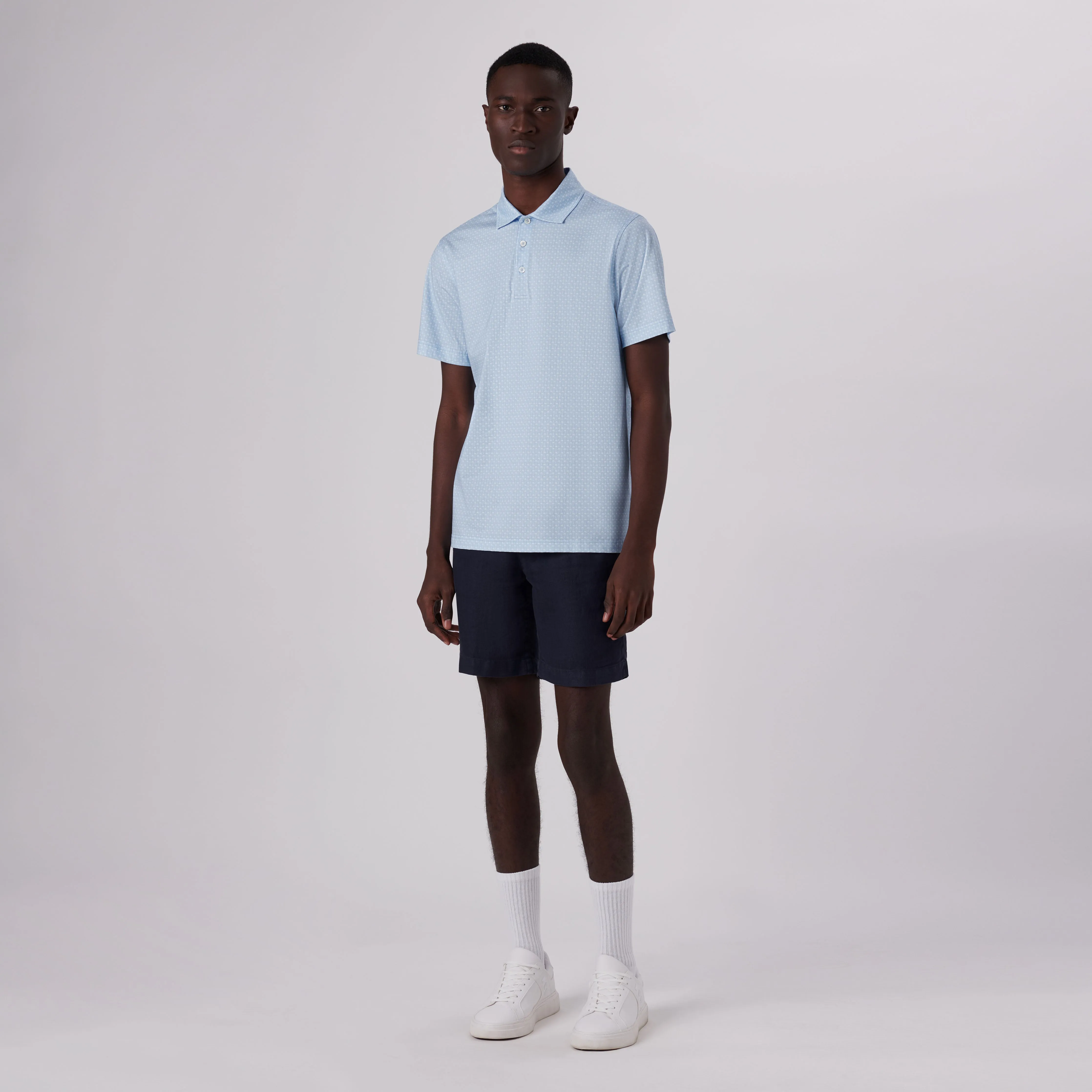 Victor Palm Trees Print OoohCotton Polo sold by Bugatchi product image thumbnail 5