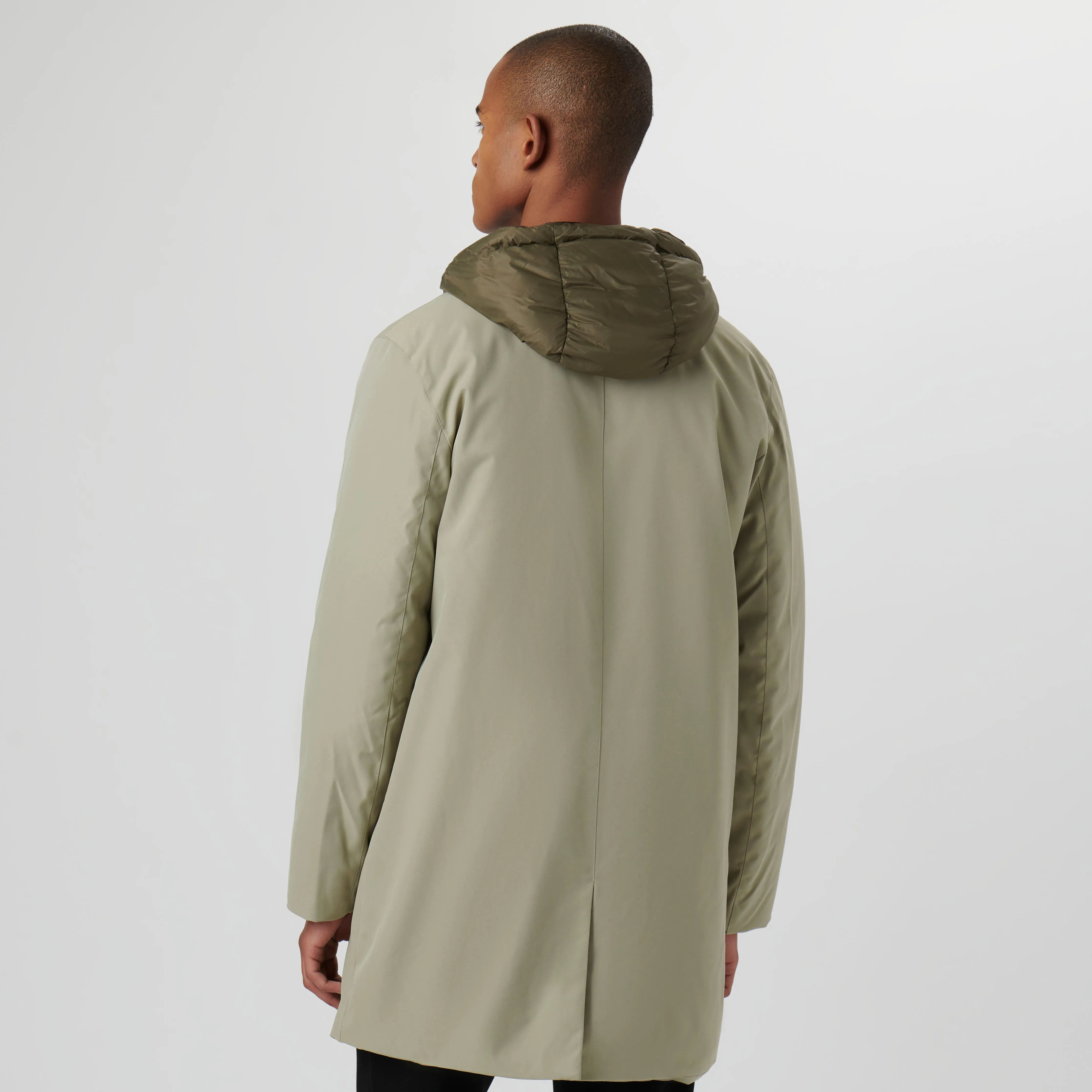 Three Quarter Jacket With Hood sold by Bugatchi product image thumbnail 4